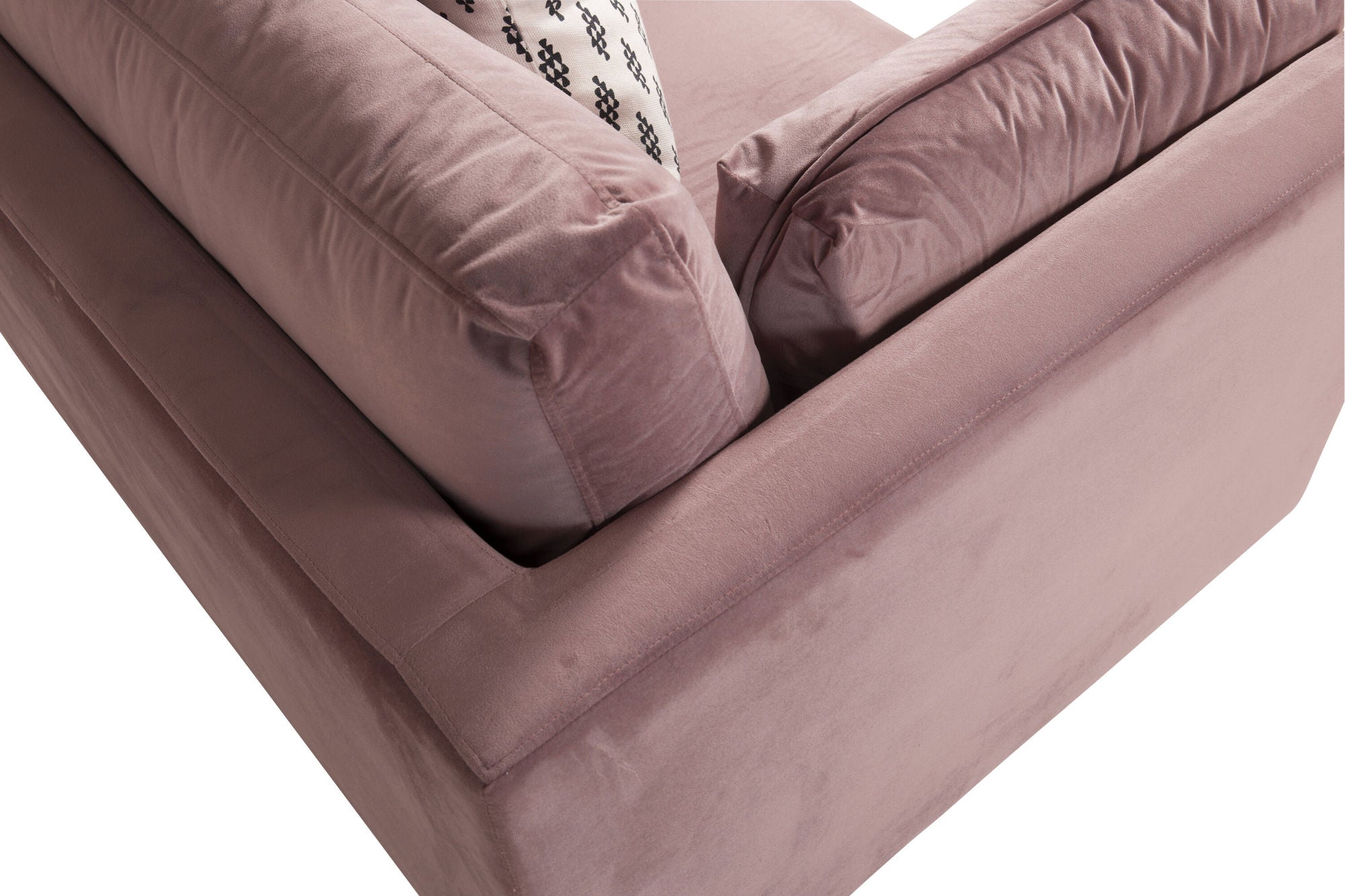 Venture Home Boom - Single stol Velvet - Dusty pink