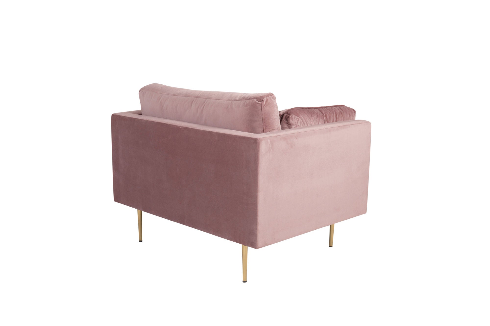 Venture Home Boom - Single stol Velvet - Dusty pink