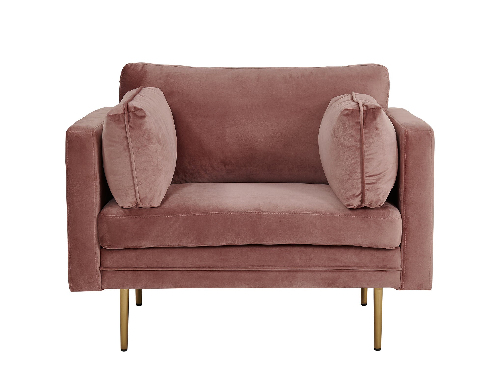 Venture Home Boom - Single stol Velvet - Dusty pink