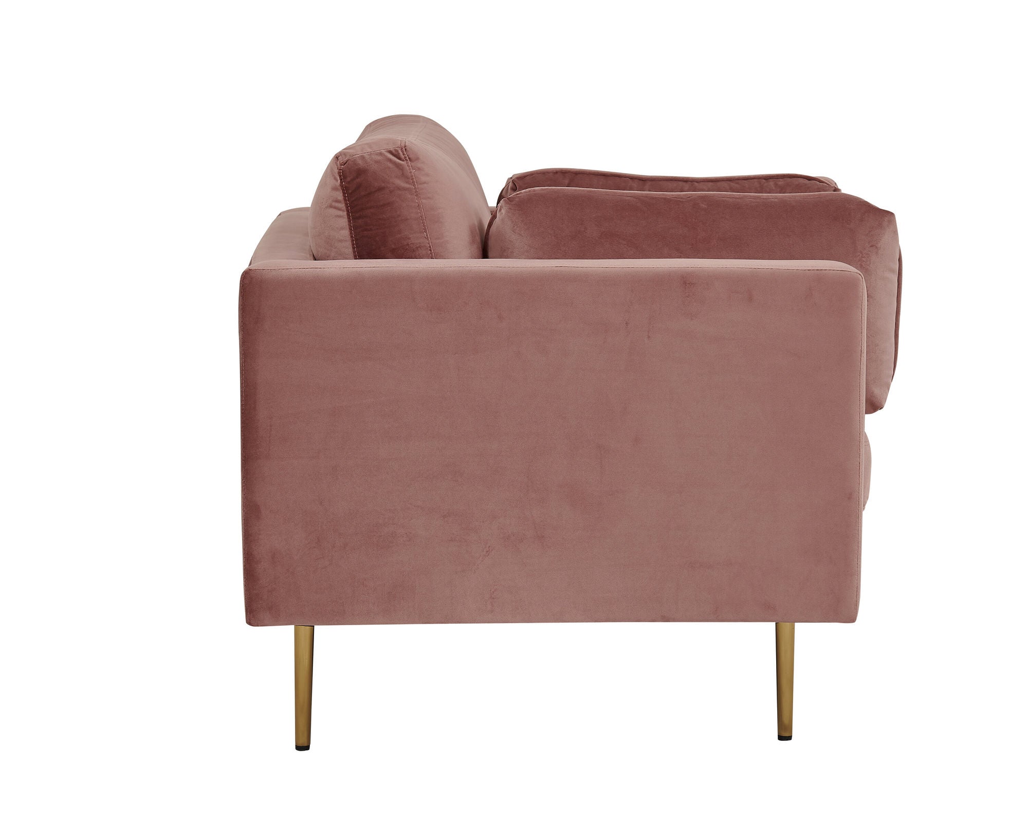 Venture Home Boom - Single stol Velvet - Dusty pink
