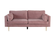 Venture Home Boom - 3 seat sofa Velvet - Dusty pink