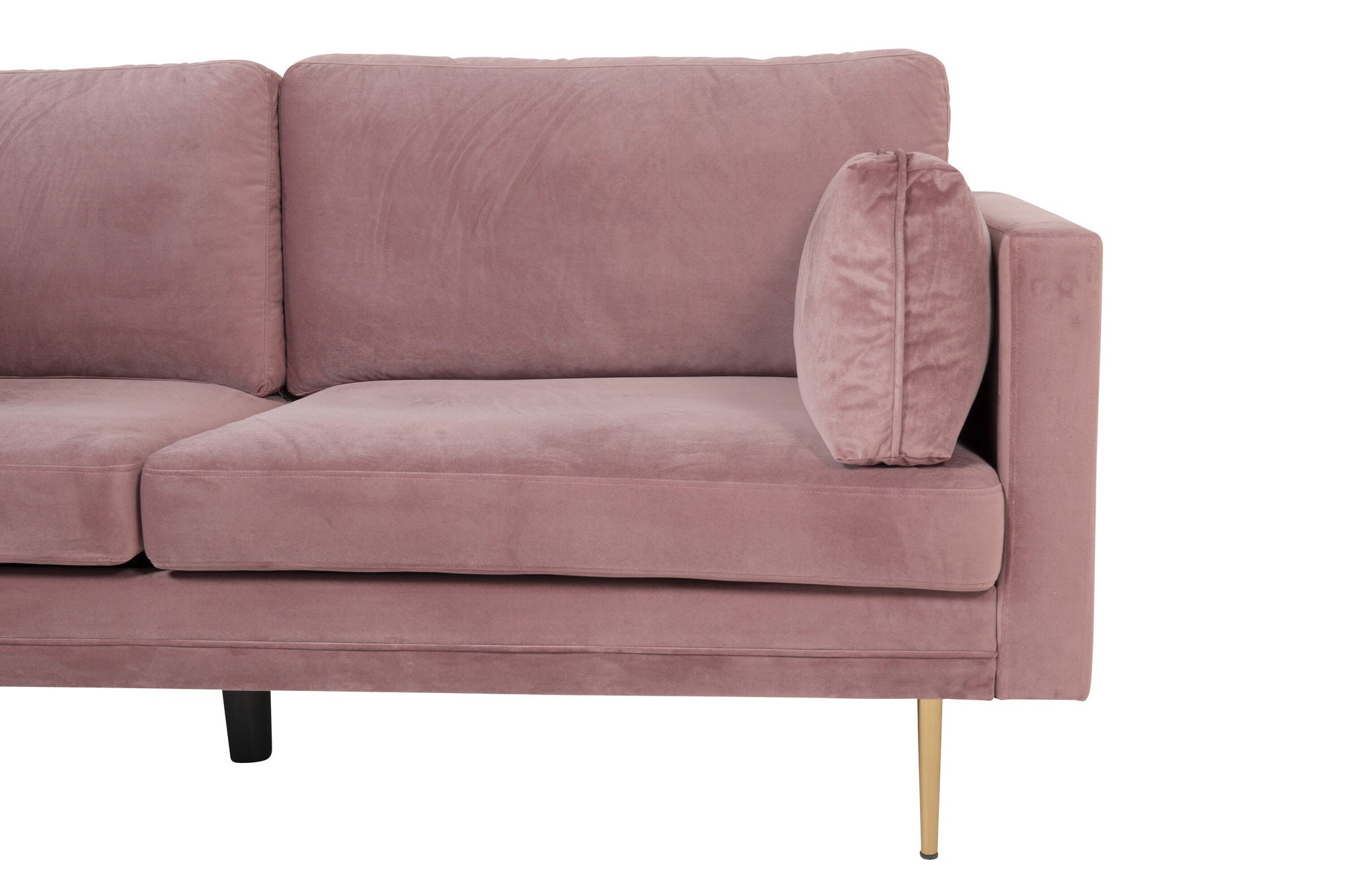 Venture Home Boom - 3 seat sofa Velvet - Dusty pink