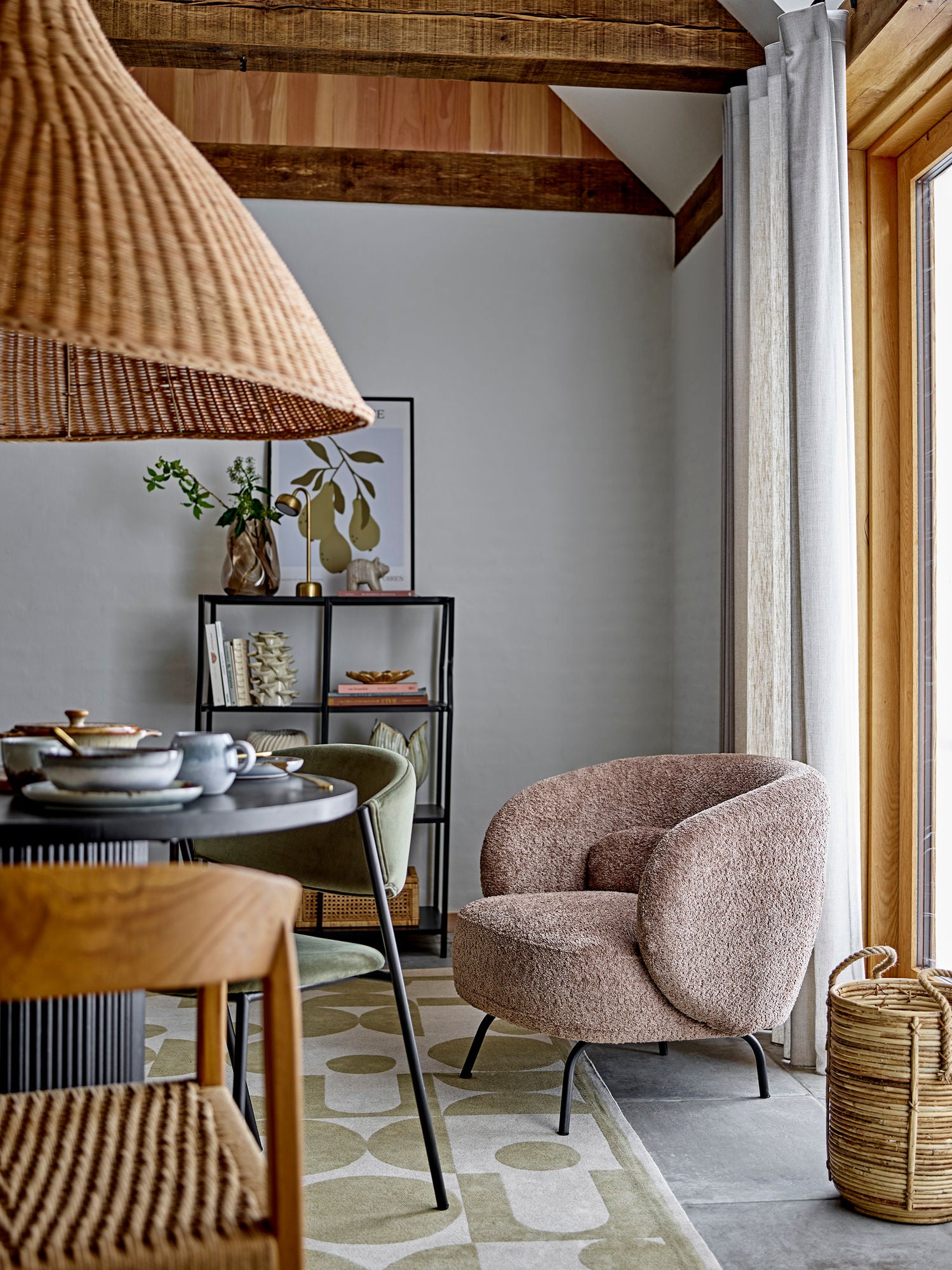 Bloomingville Tesser Kurv, Natur, Rattan