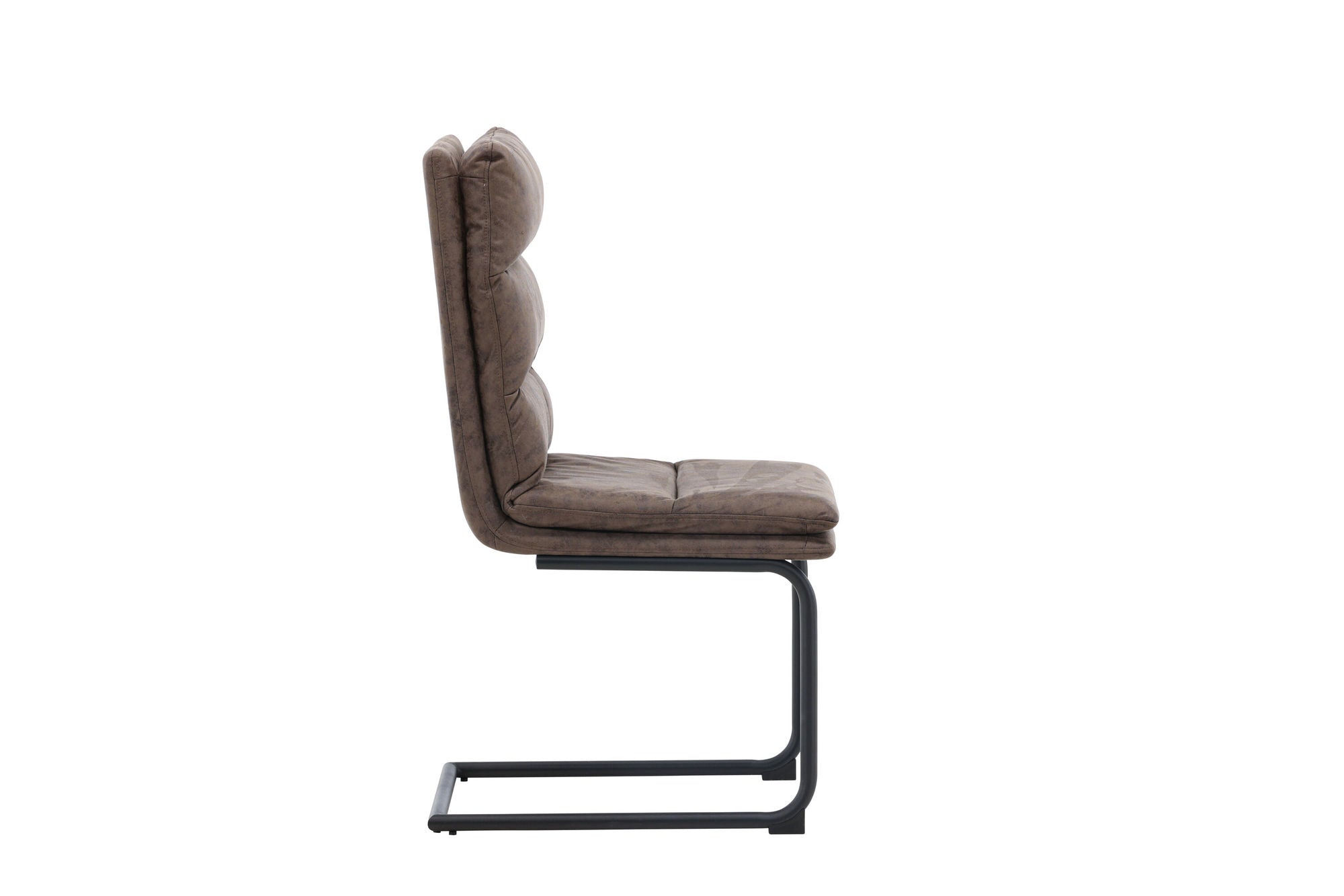 Venture Home Zizo Spisebordsstol 2-pack - Black / Brown Microfiber Fabric