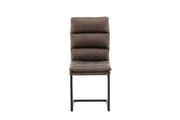Venture Home Zizo Spisebordsstol 2-pack - Black / Brown Microfiber Fabric