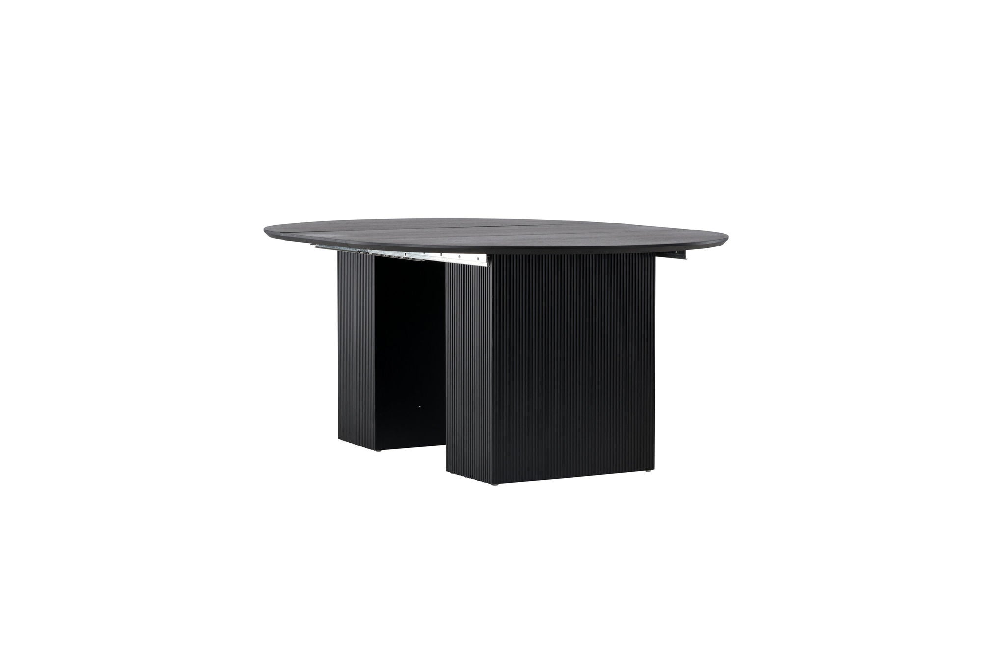 Venture Home Matilda spisebord Extendable φ130/180 - Black / MDF with veneer