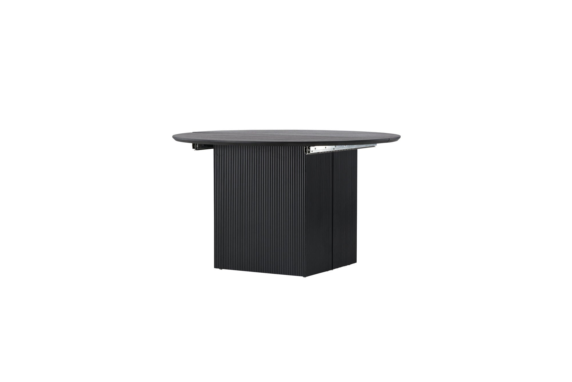 Venture Home Matilda spisebord Extendable φ130/180 - Black / MDF with veneer