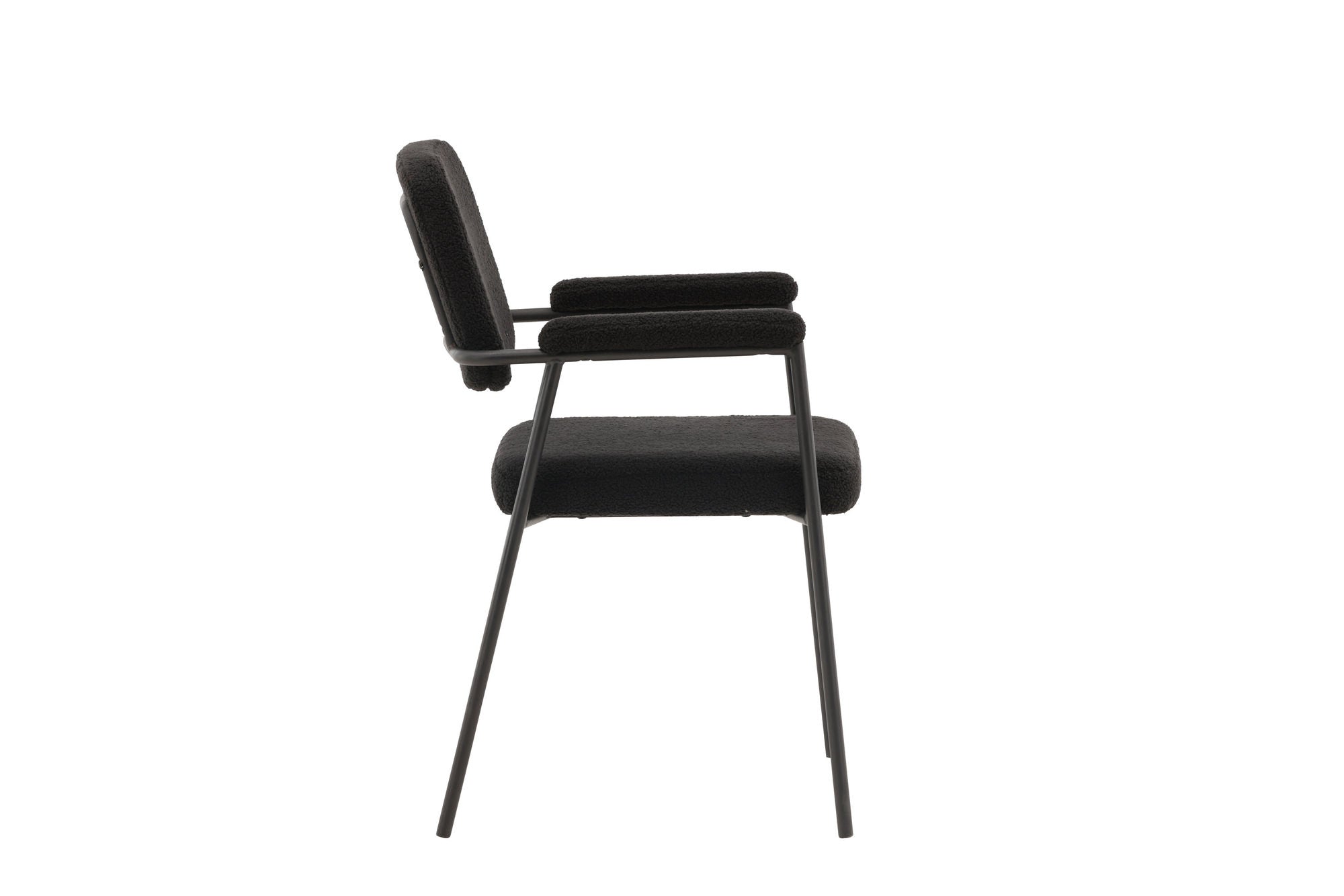 Venture Home Yesterday Spisebordsstol 2-pack - Black / Black Boucle