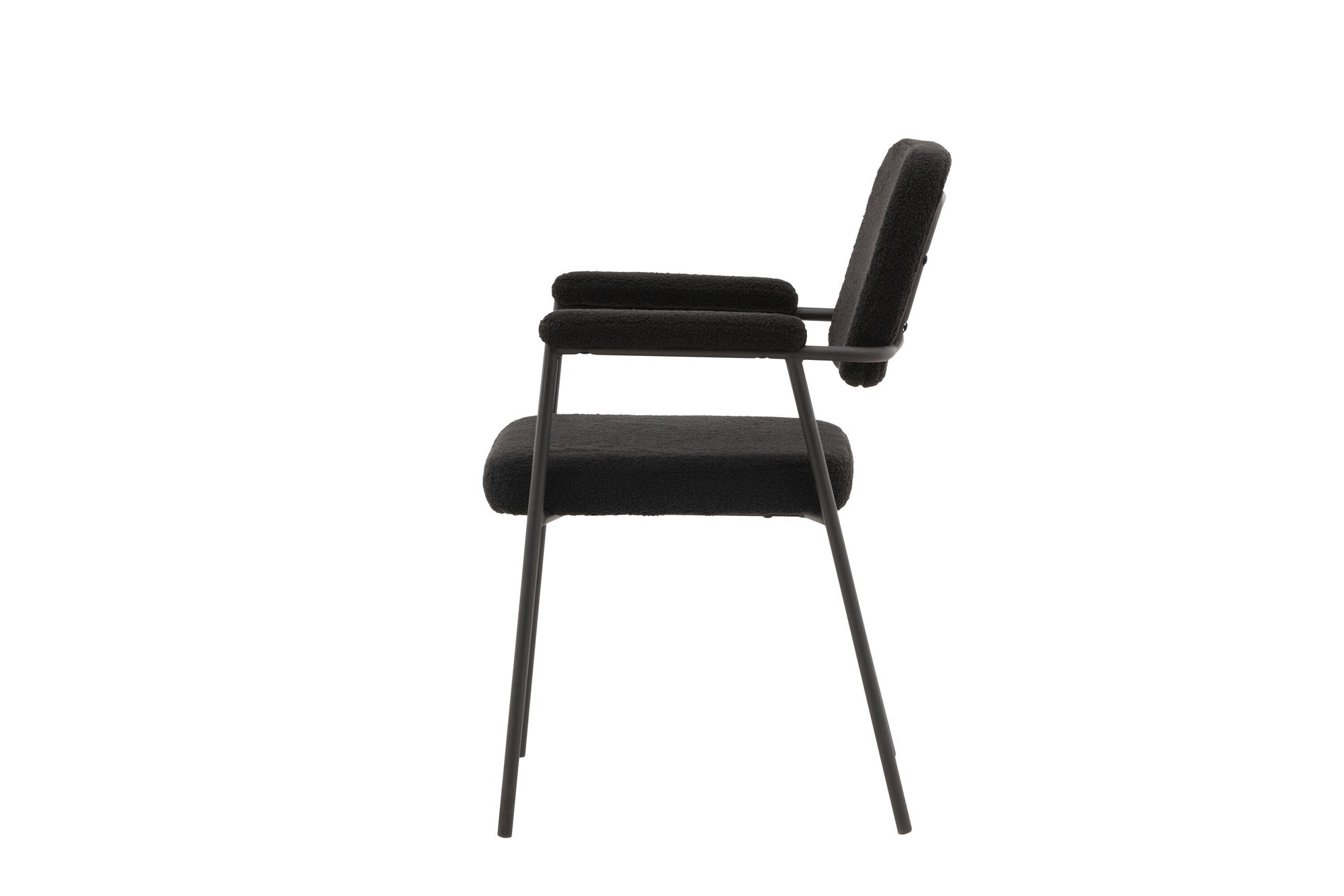 Venture Home Yesterday Spisebordsstol 2-pack - Black / Black Boucle