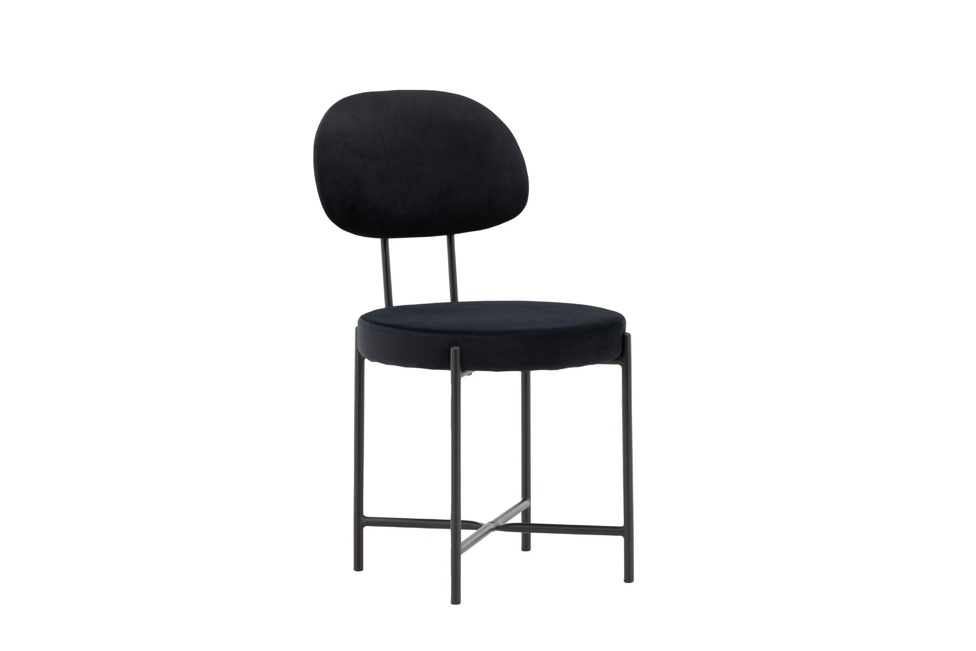 Venture Home Stella Spisebordsstol 2-pack - Black / Black Velvet