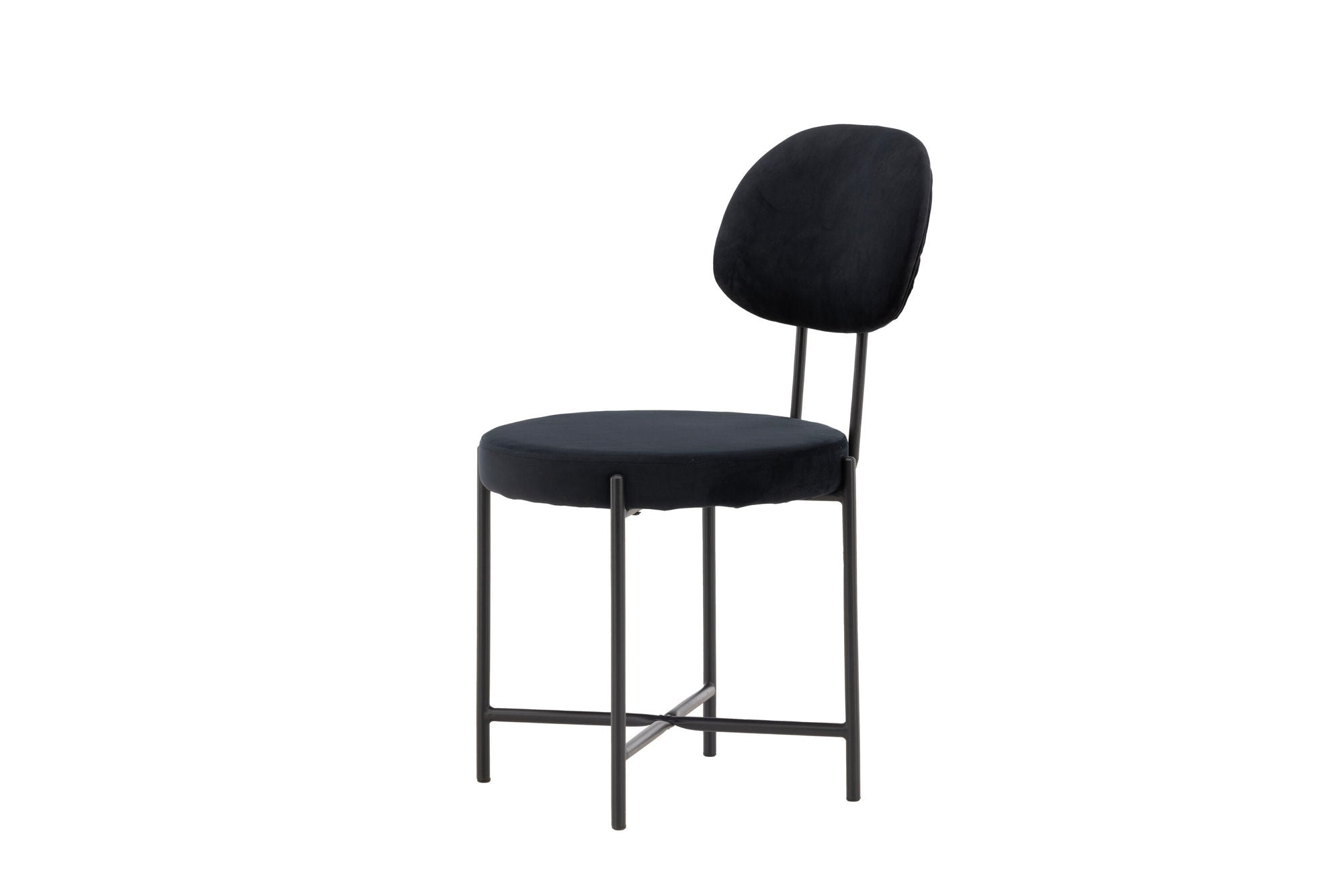 Venture Home Stella Spisebordsstol 2-pack - Black / Black Velvet