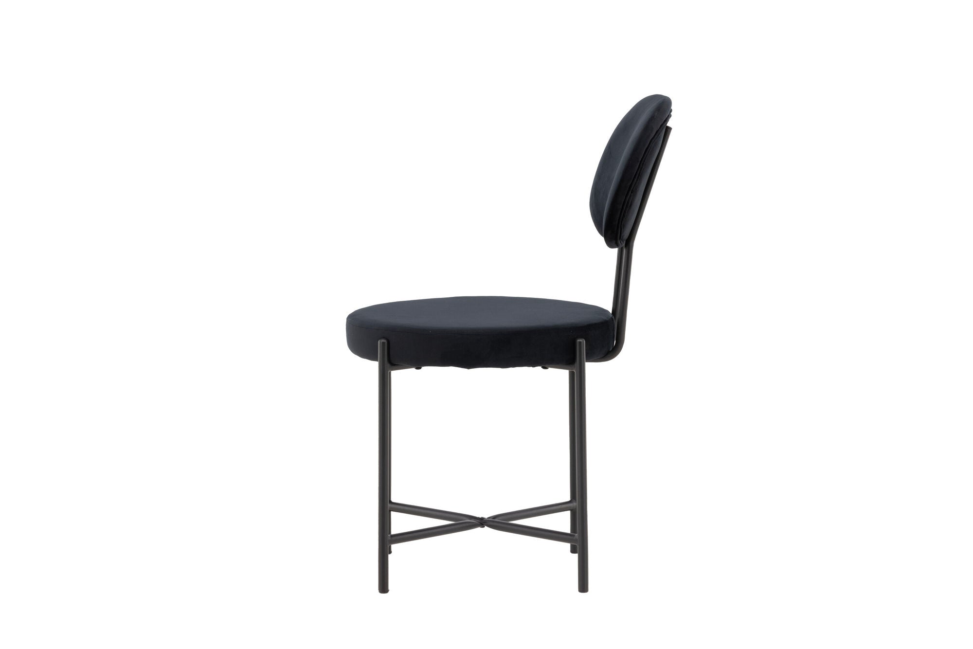 Venture Home Stella Spisebordsstol 2-pack - Black / Black Velvet
