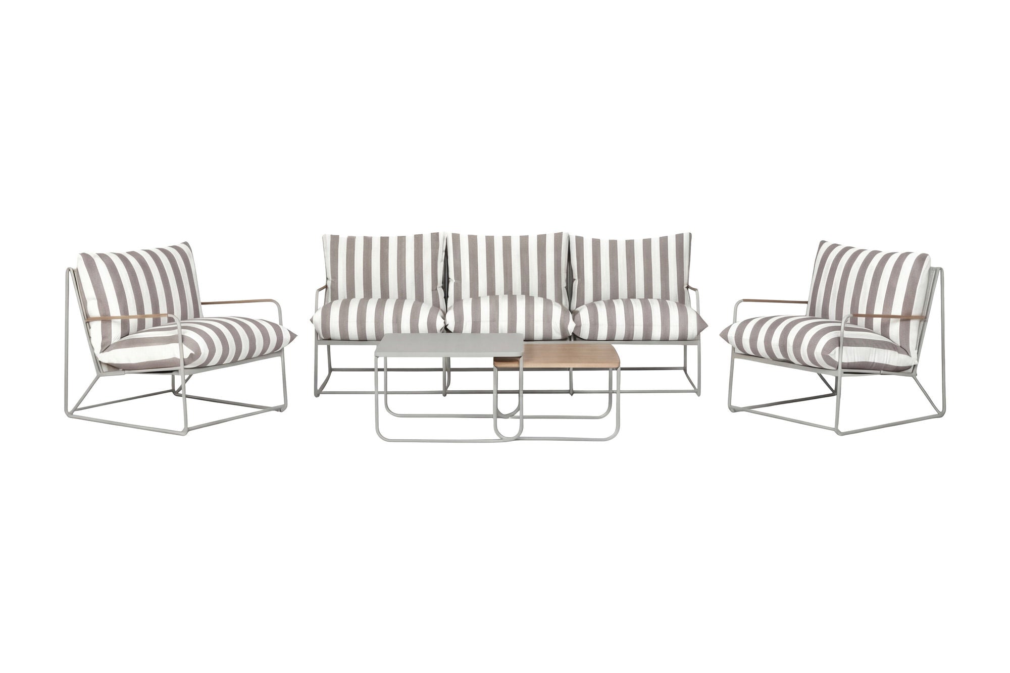 Venture Home Palazzo Sofa Set - Beige White Stripe