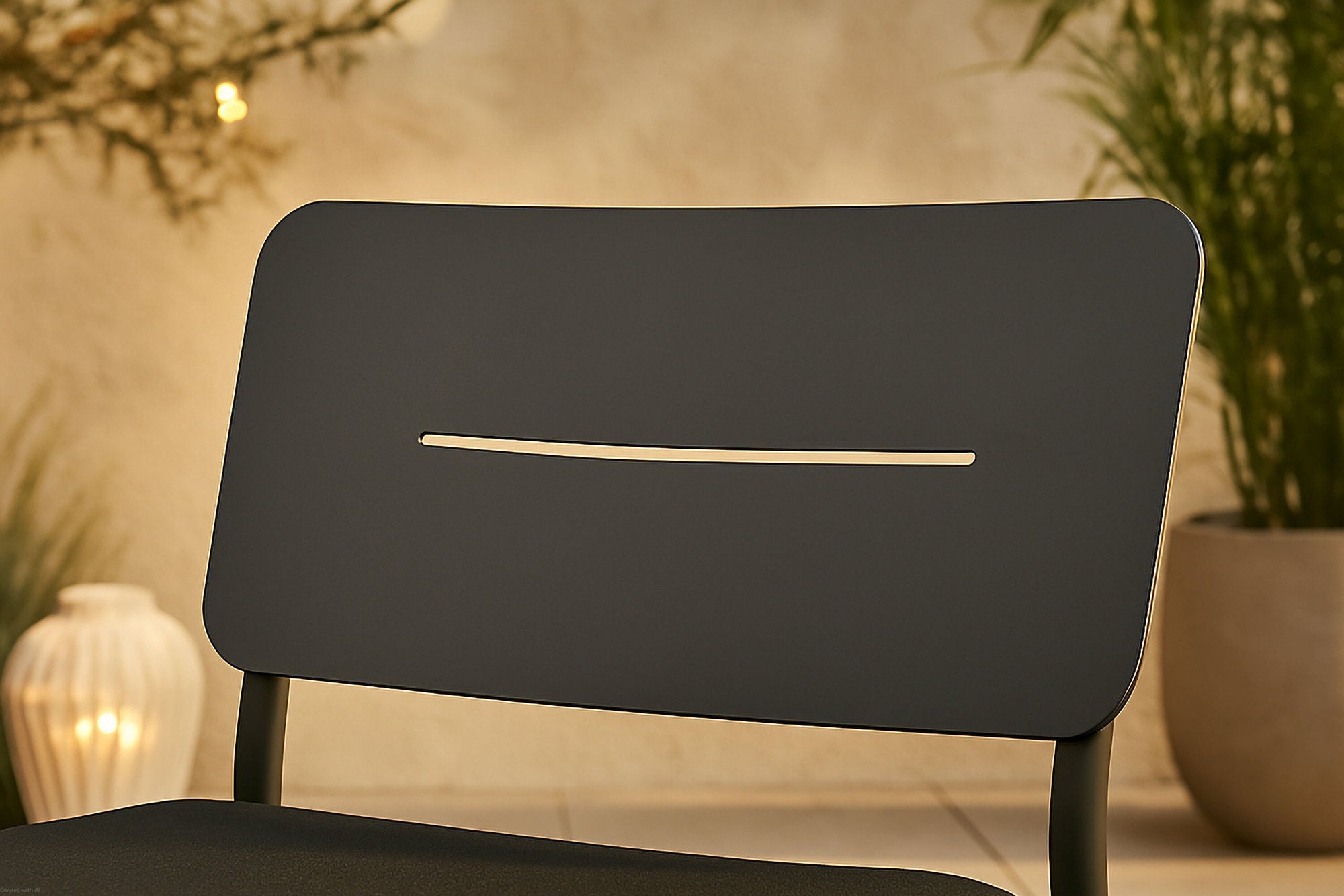 Venture Home Lina Lounge stol 2-pack - Black / Black Cushion