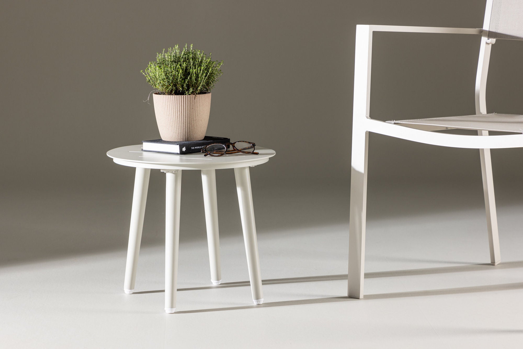 Venture Home Lina rund Side bord ⌀40 cm - Beige
