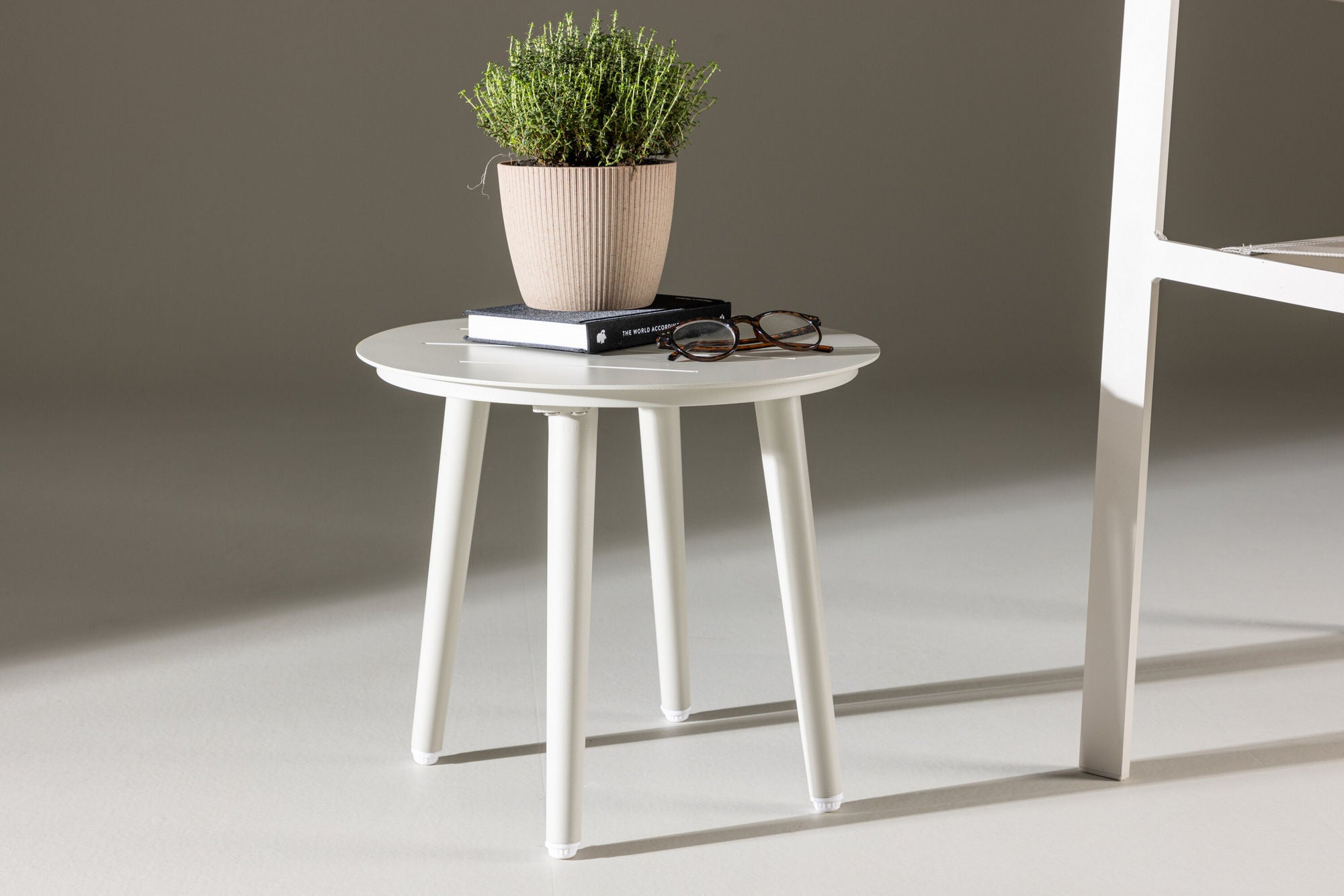 Venture Home Lina rund Side bord ⌀40 cm - Beige
