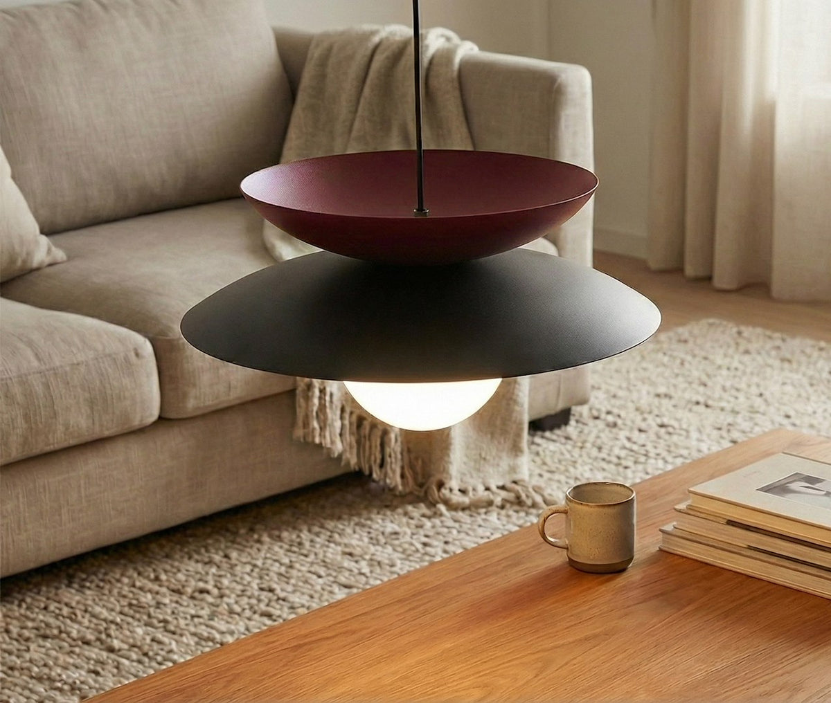 NAGOYA 1 SORT/BLÅ Loftlampe