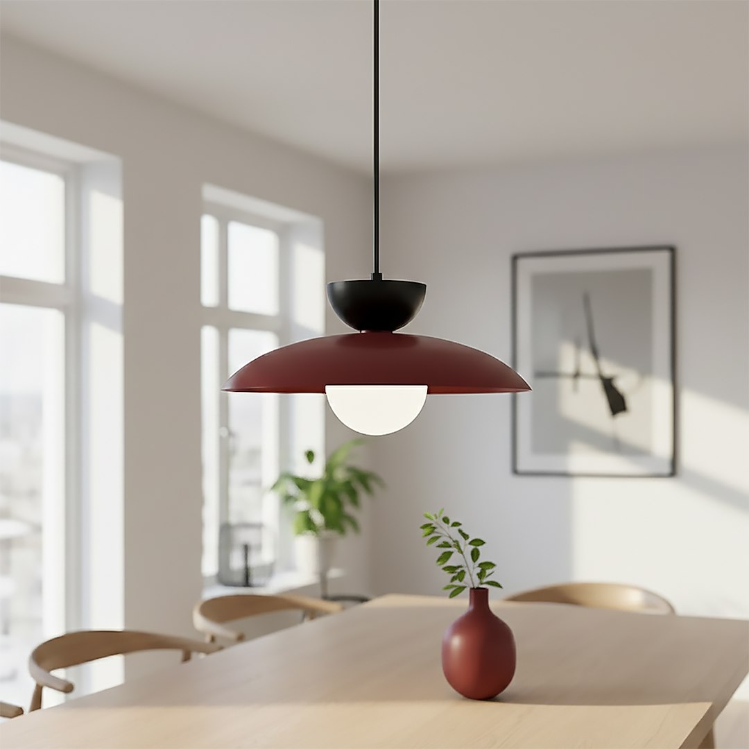 MULAN 1 BORDEAUX BL Loftlampe