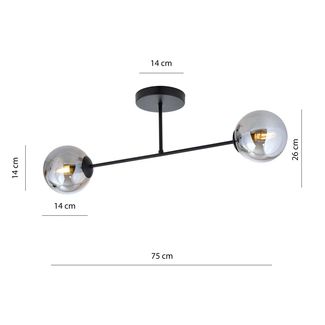 ROMA 2 BL GRAFIT Loftlampe