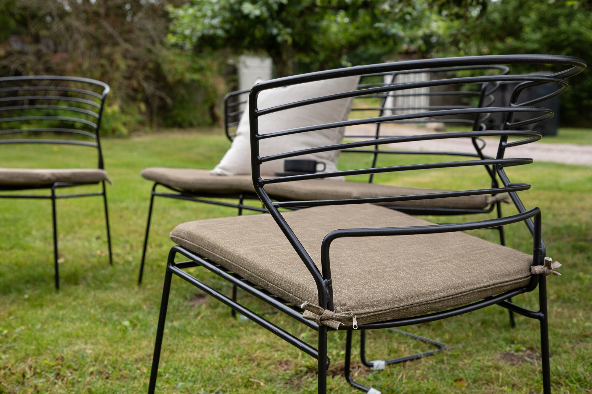 Venture Home Milano Loungeset Aluminium - Black / Sand