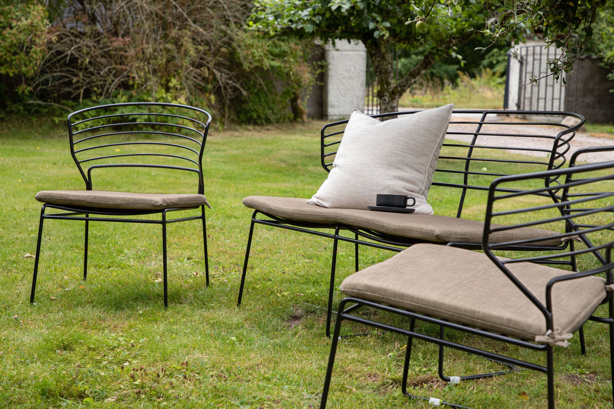 Venture Home Milano Loungeset Aluminium - Black / Sand