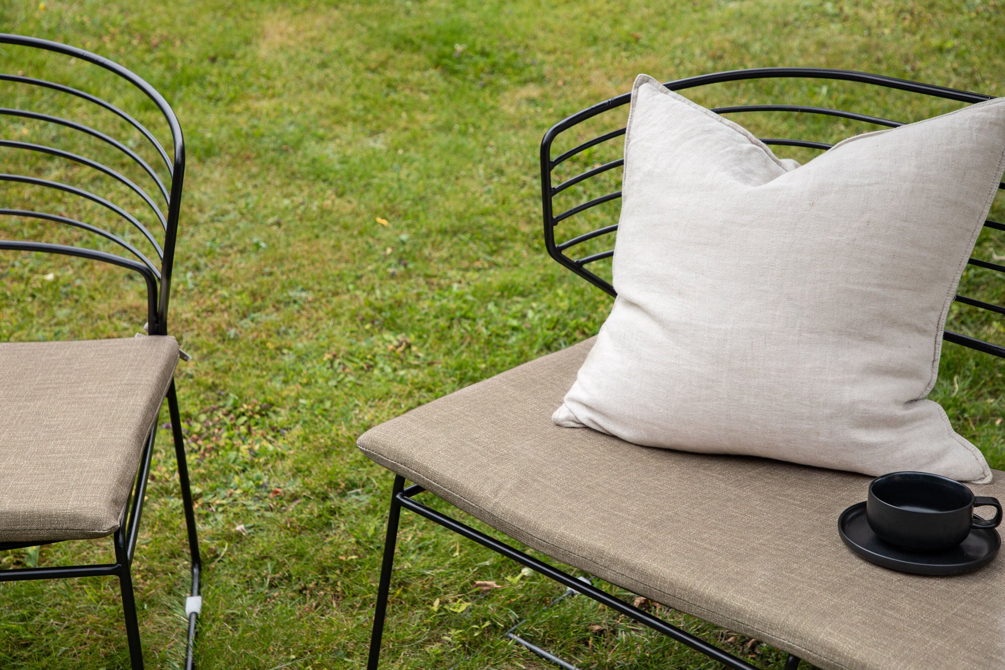 Venture Home Milano Loungeset Aluminium - Black / Sand