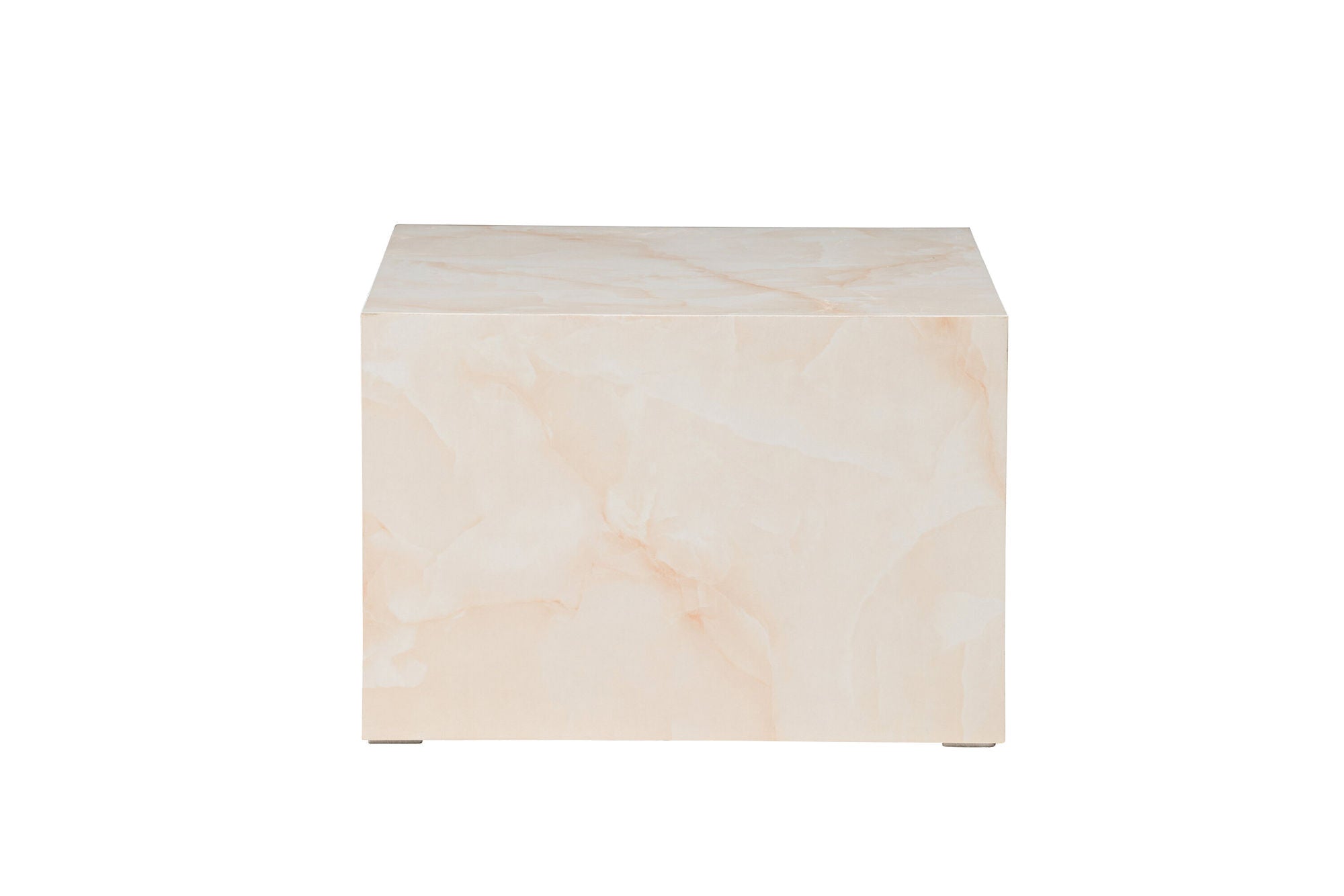 Venture Home York Low Sofa bord - Light Yellow / Marble Look MDF