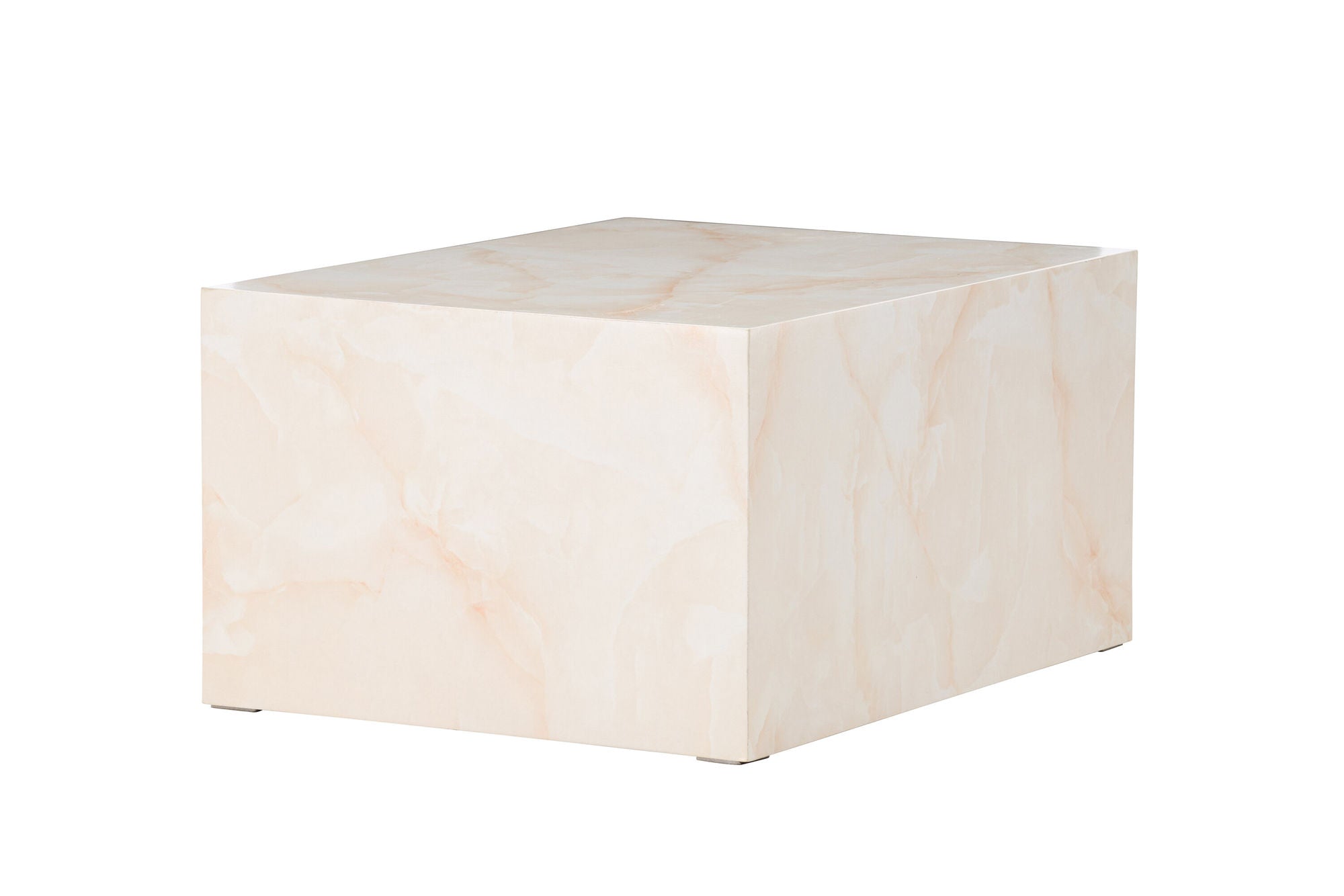 Venture Home York Low Sofa bord - Light Yellow / Marble Look MDF