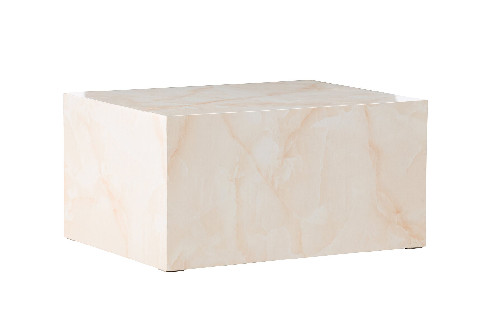 Venture Home York Low Sofa bord - Light Yellow / Marble Look MDF
