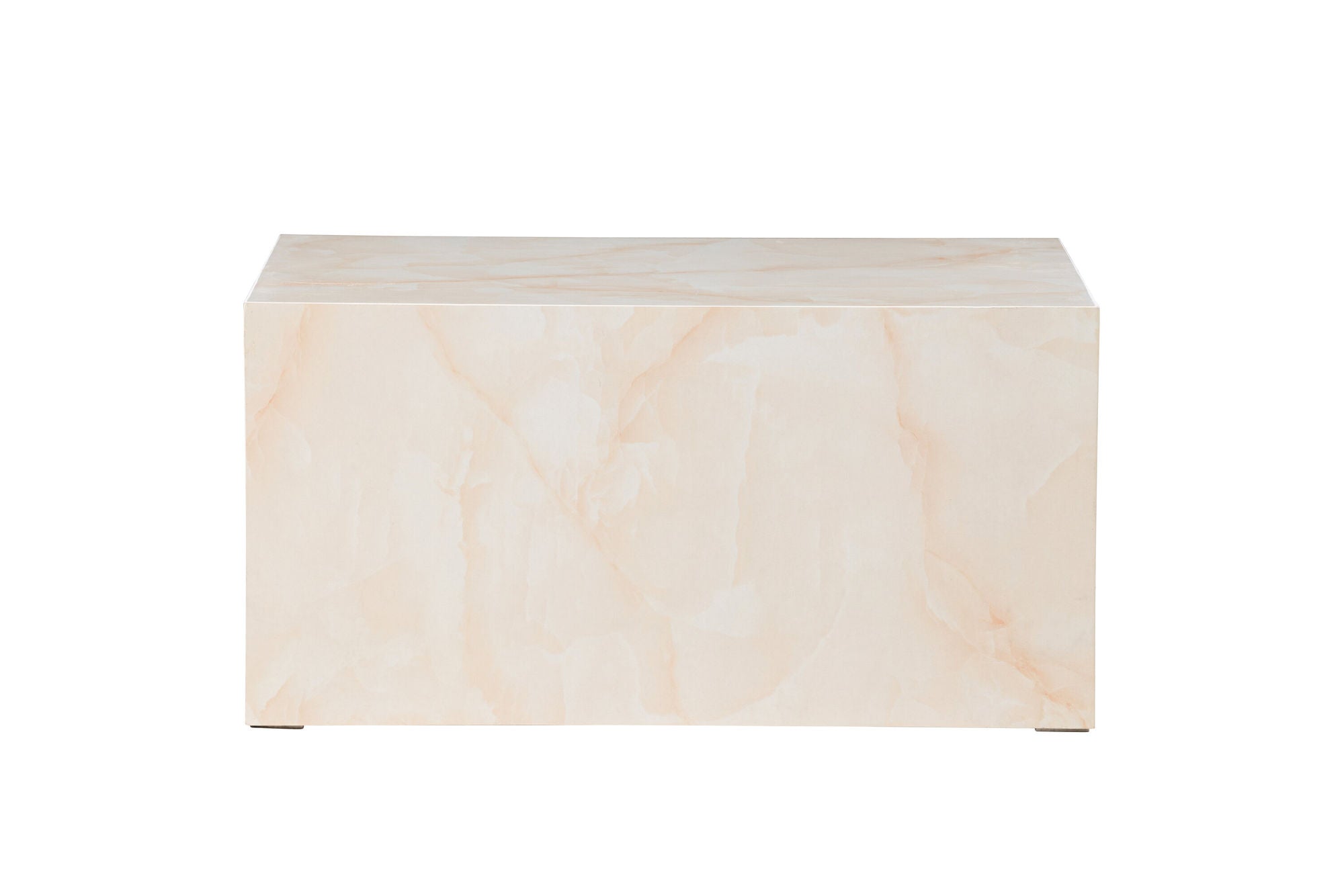 Venture Home York Low Sofa bord - Light Yellow / Marble Look MDF