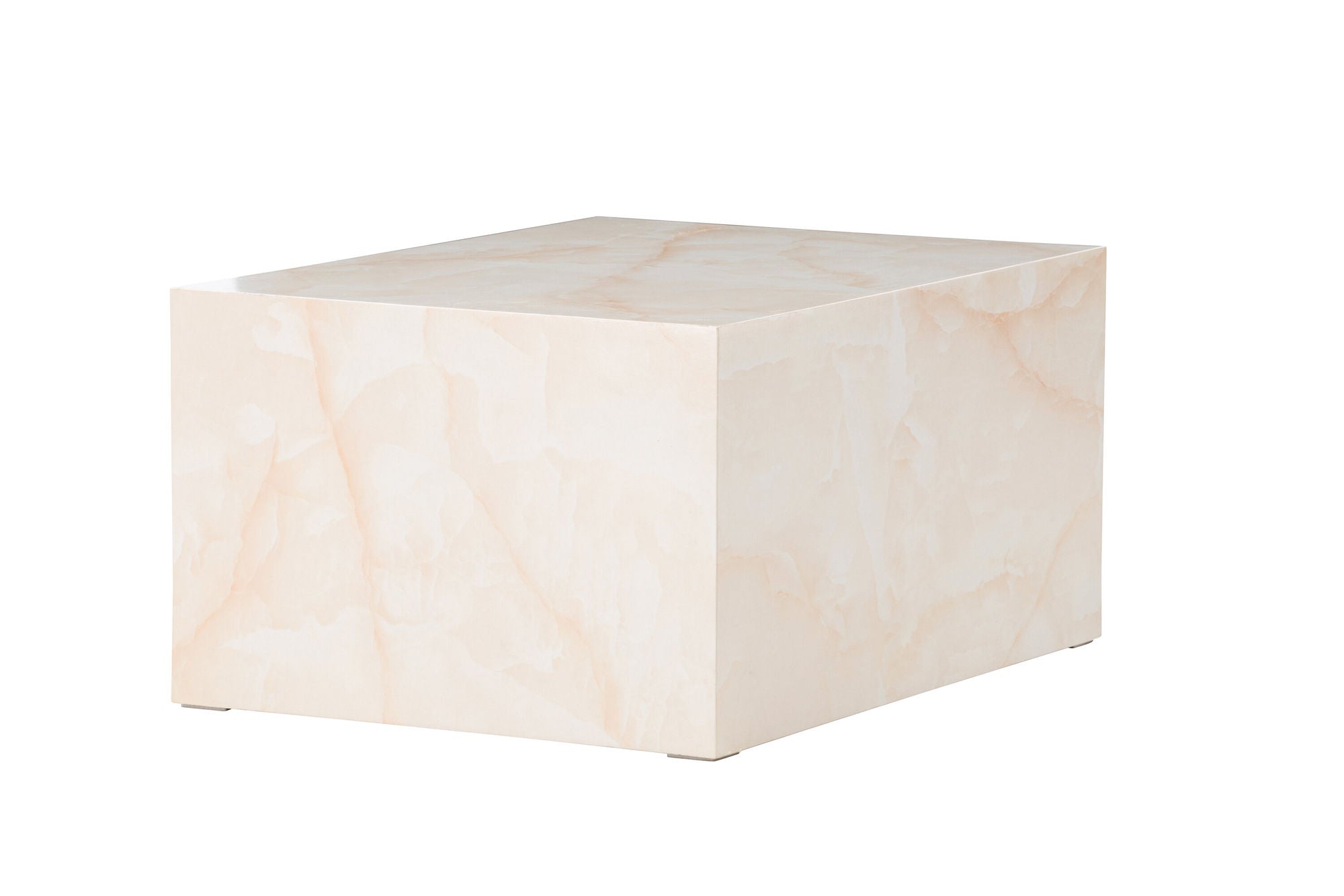 Venture Home York Low Sofa bord - Light Yellow / Marble Look MDF