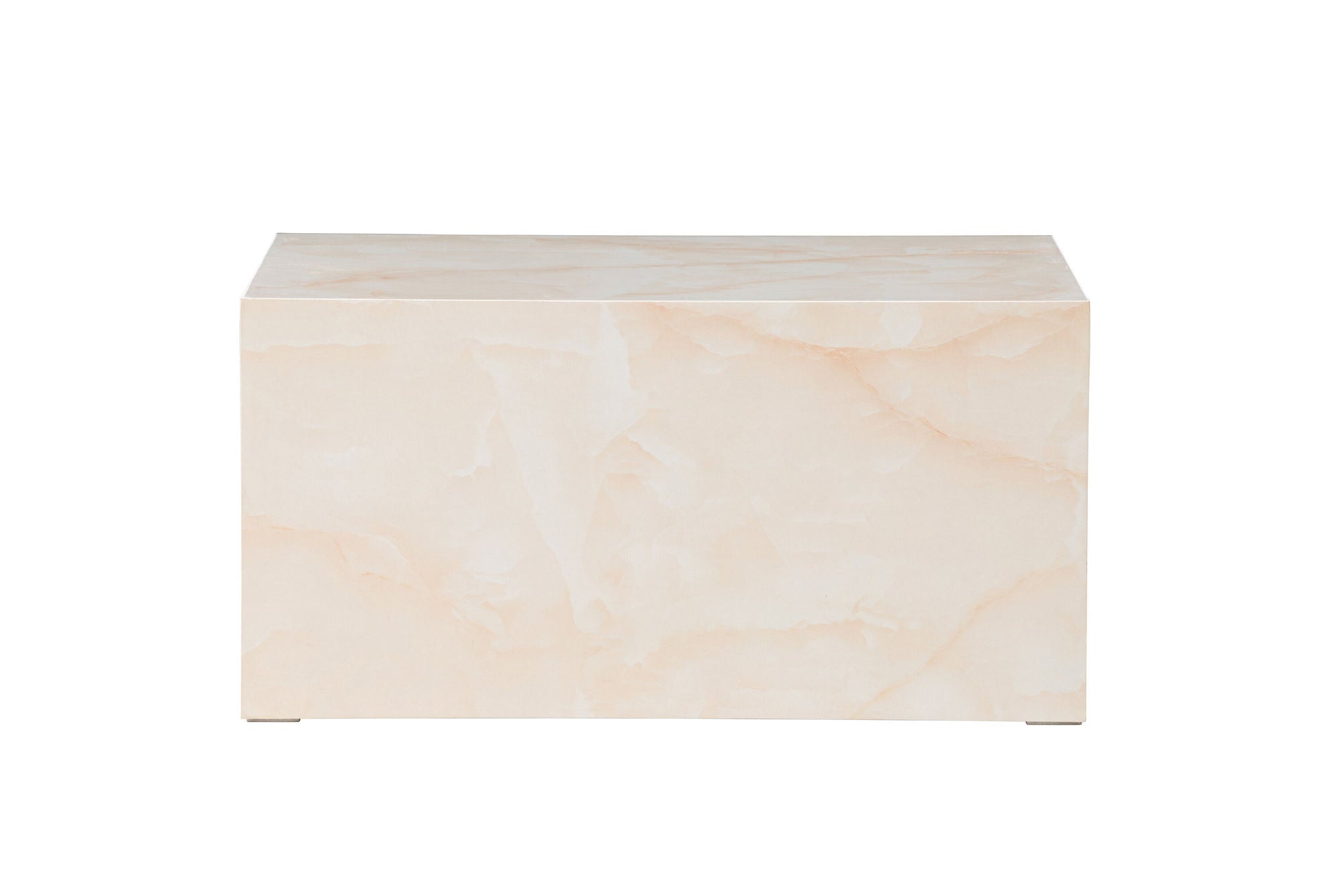 Venture Home York Low Sofa bord - Light Yellow / Marble Look MDF