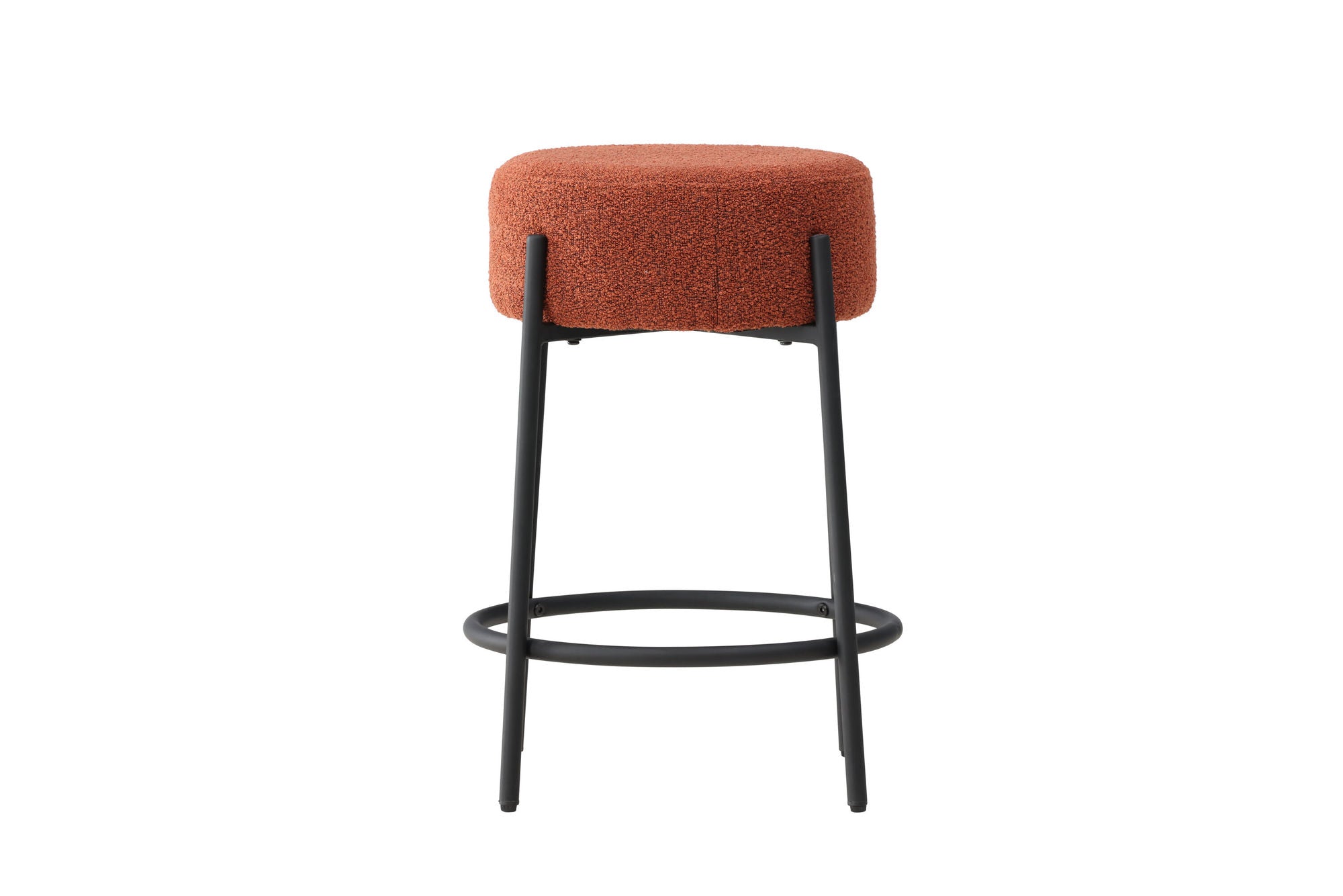 Venture Home Tucson Bar stol - Black Legs / Roasty Boucle