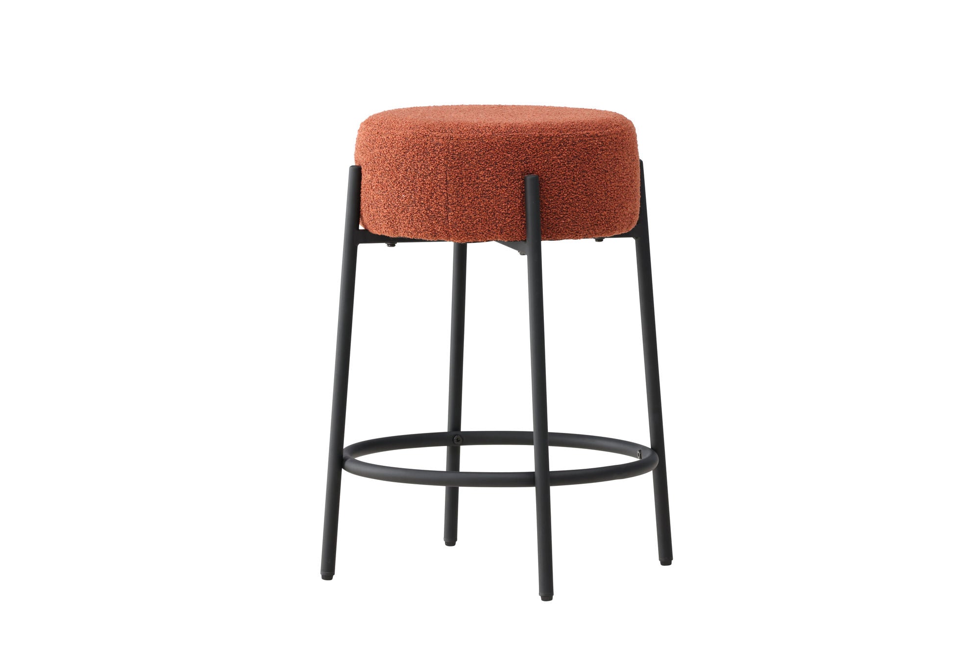 Venture Home Tucson Bar stol - Black Legs / Roasty Boucle