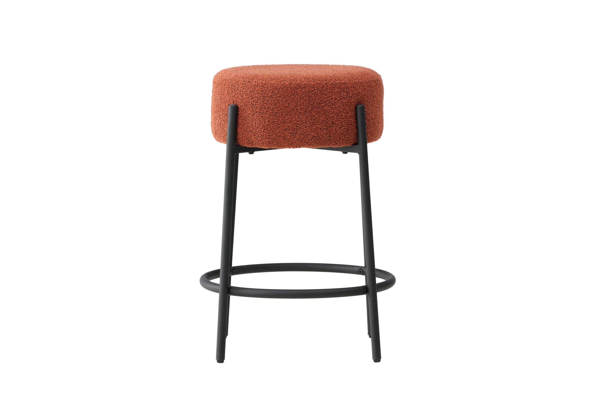 Venture Home Tucson Bar stol - Black Legs / Roasty Boucle