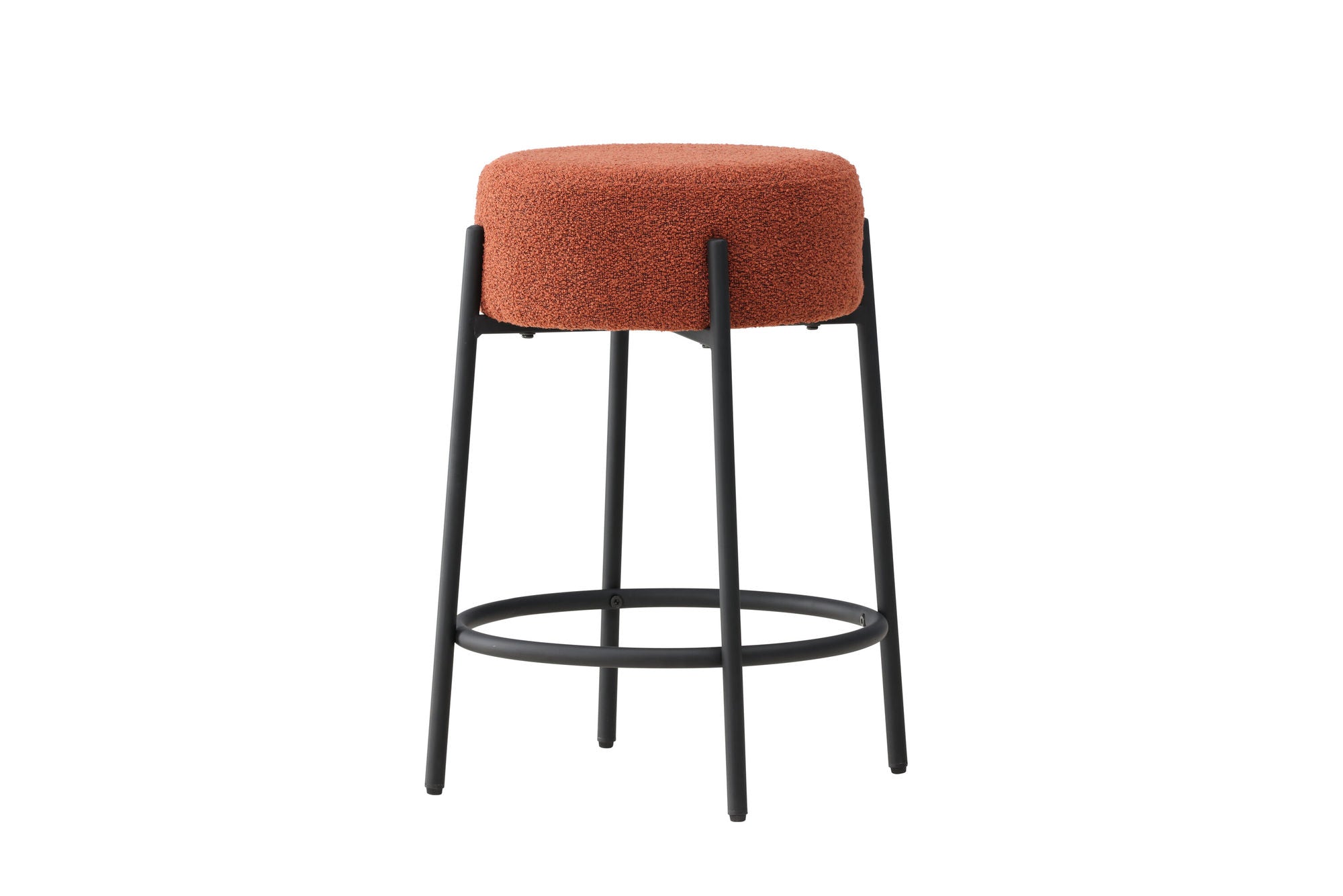 Venture Home Tucson Bar stol - Black Legs / Roasty Boucle