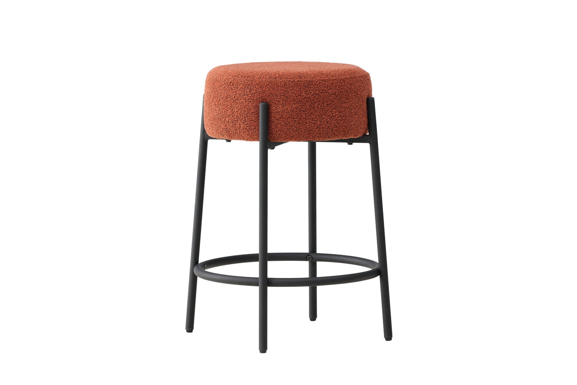 Venture Home Tucson Bar stol - Black Legs / Roasty Boucle