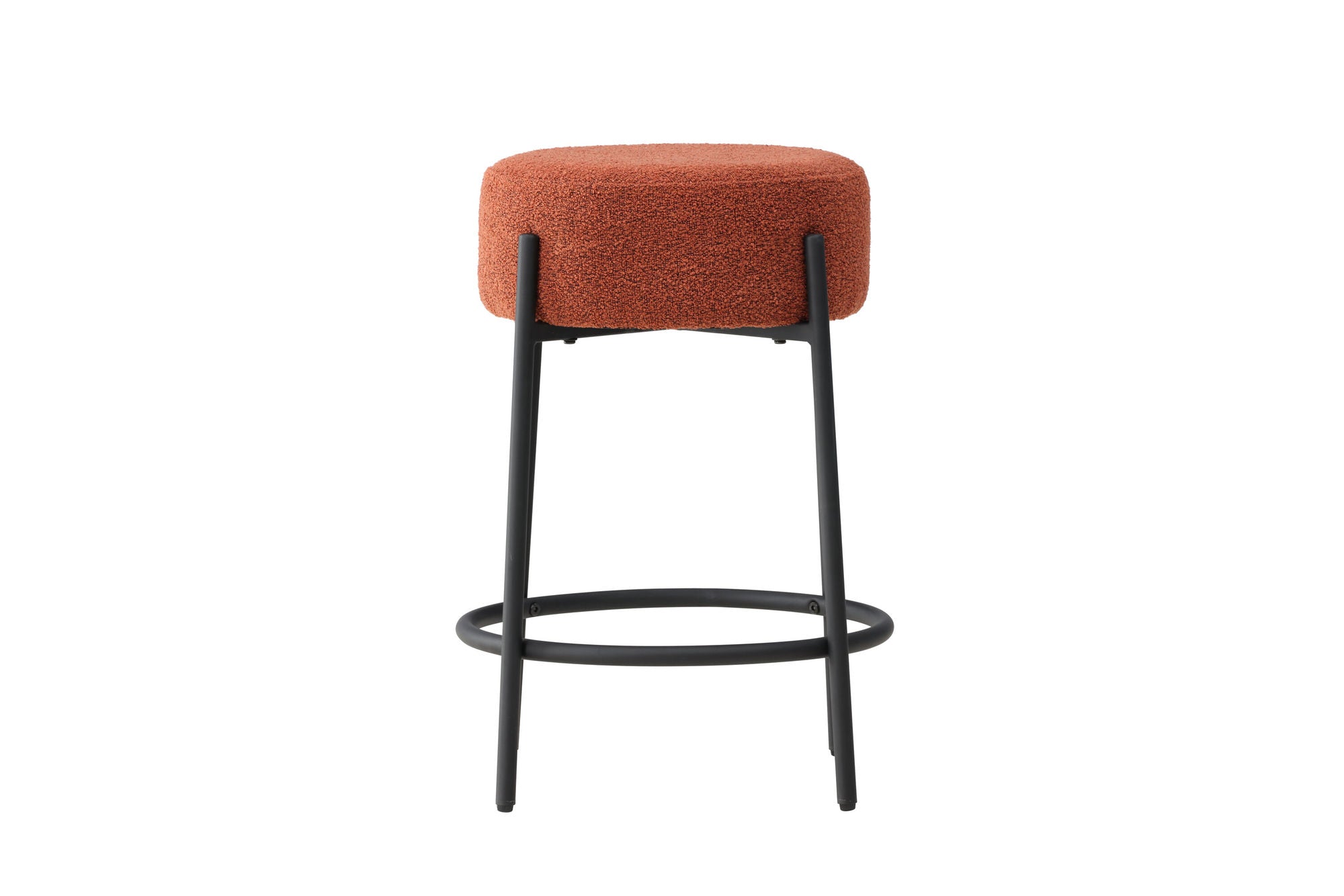Venture Home Tucson Bar stol - Black Legs / Roasty Boucle