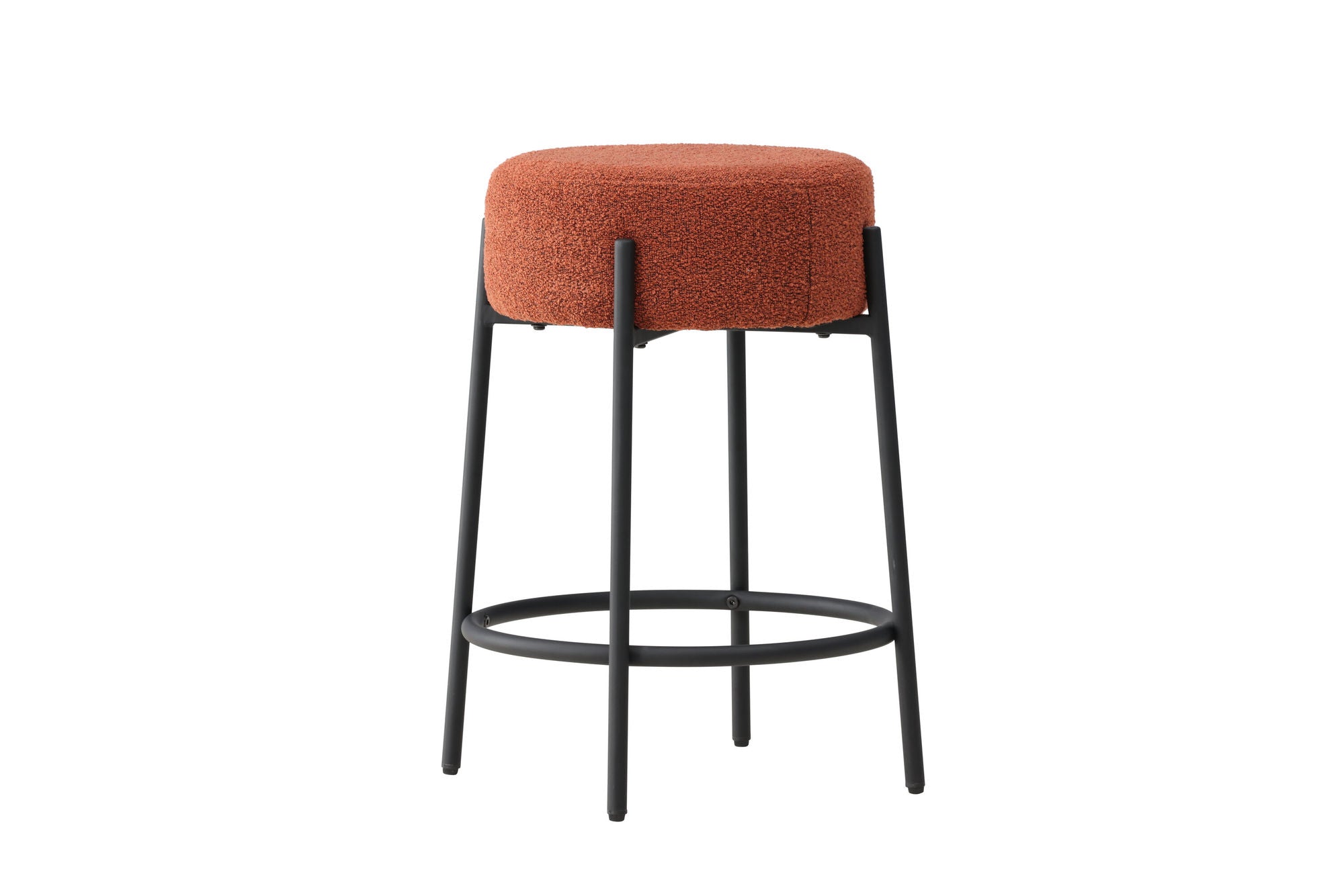 Venture Home Tucson Bar stol - Black Legs / Roasty Boucle