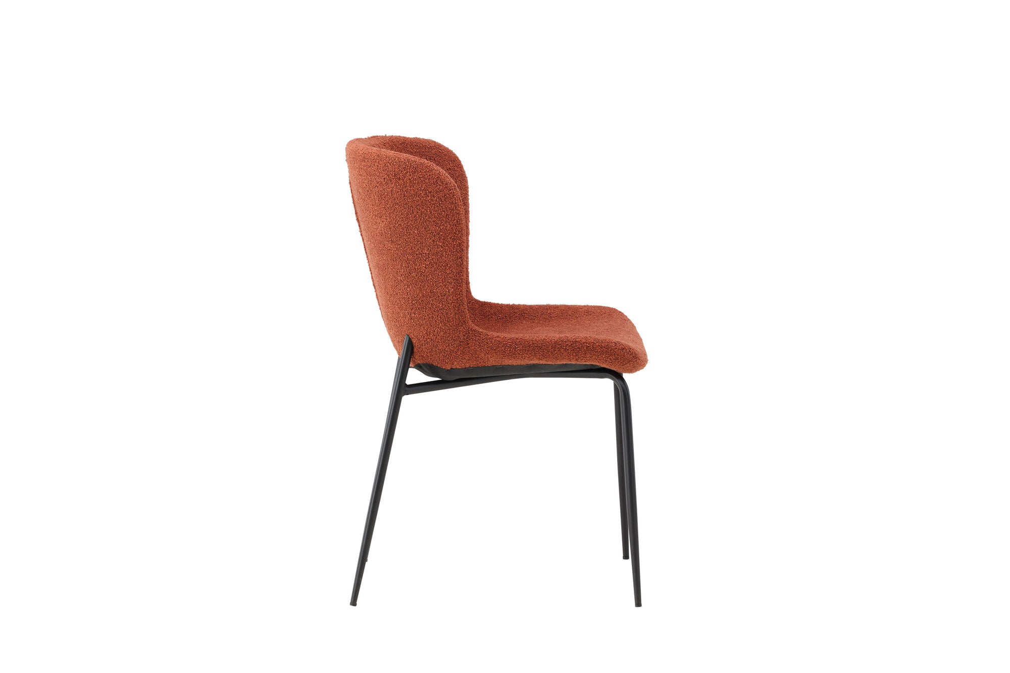Venture Home Modesto Spisebordsstol 2-pack - Black Legs / Roasty Boucle