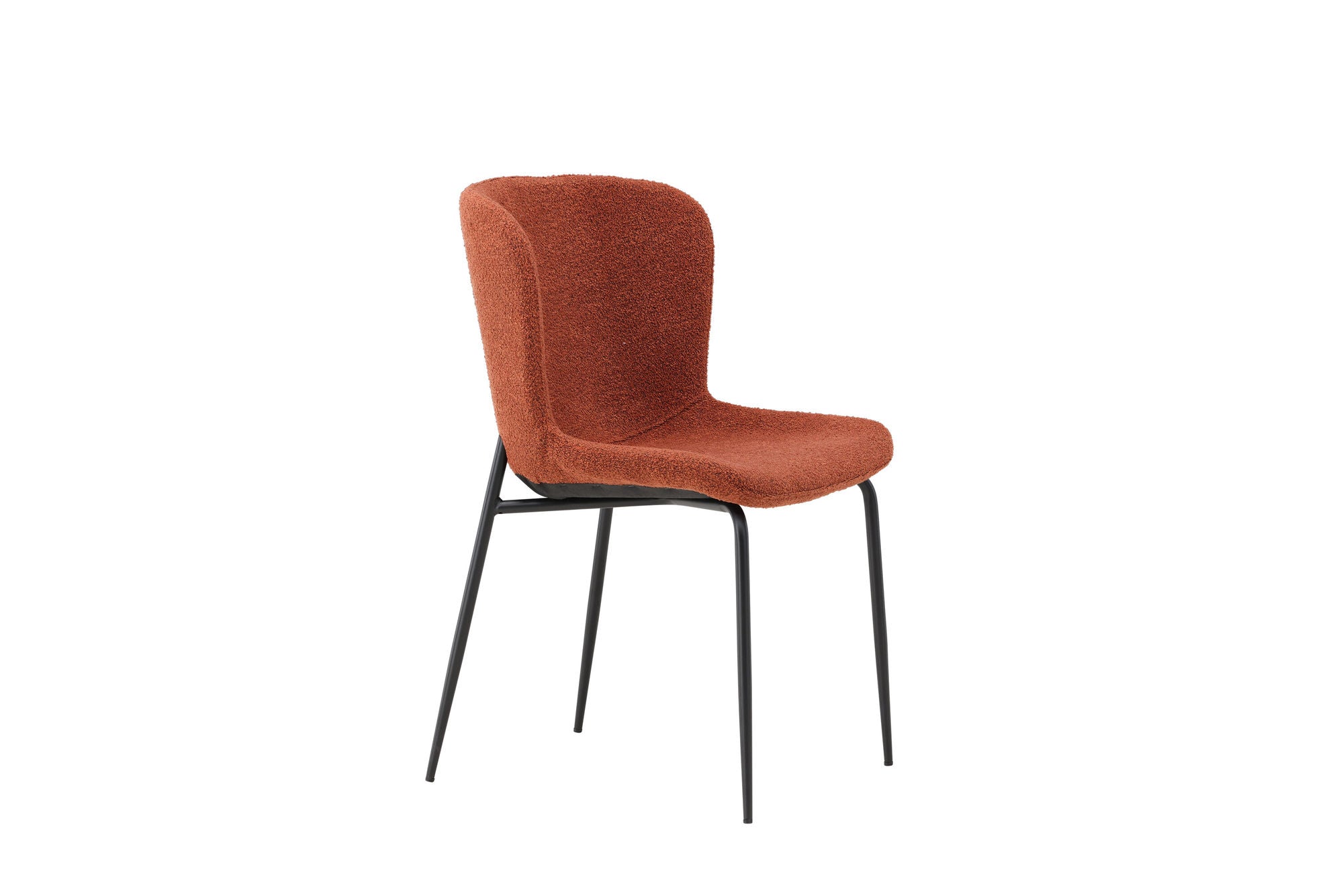 Venture Home Modesto Spisebordsstol 2-pack - Black Legs / Roasty Boucle