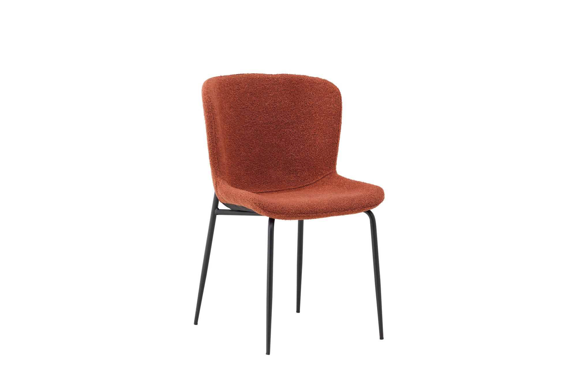 Venture Home Modesto Spisebordsstol 2-pack - Black Legs / Roasty Boucle
