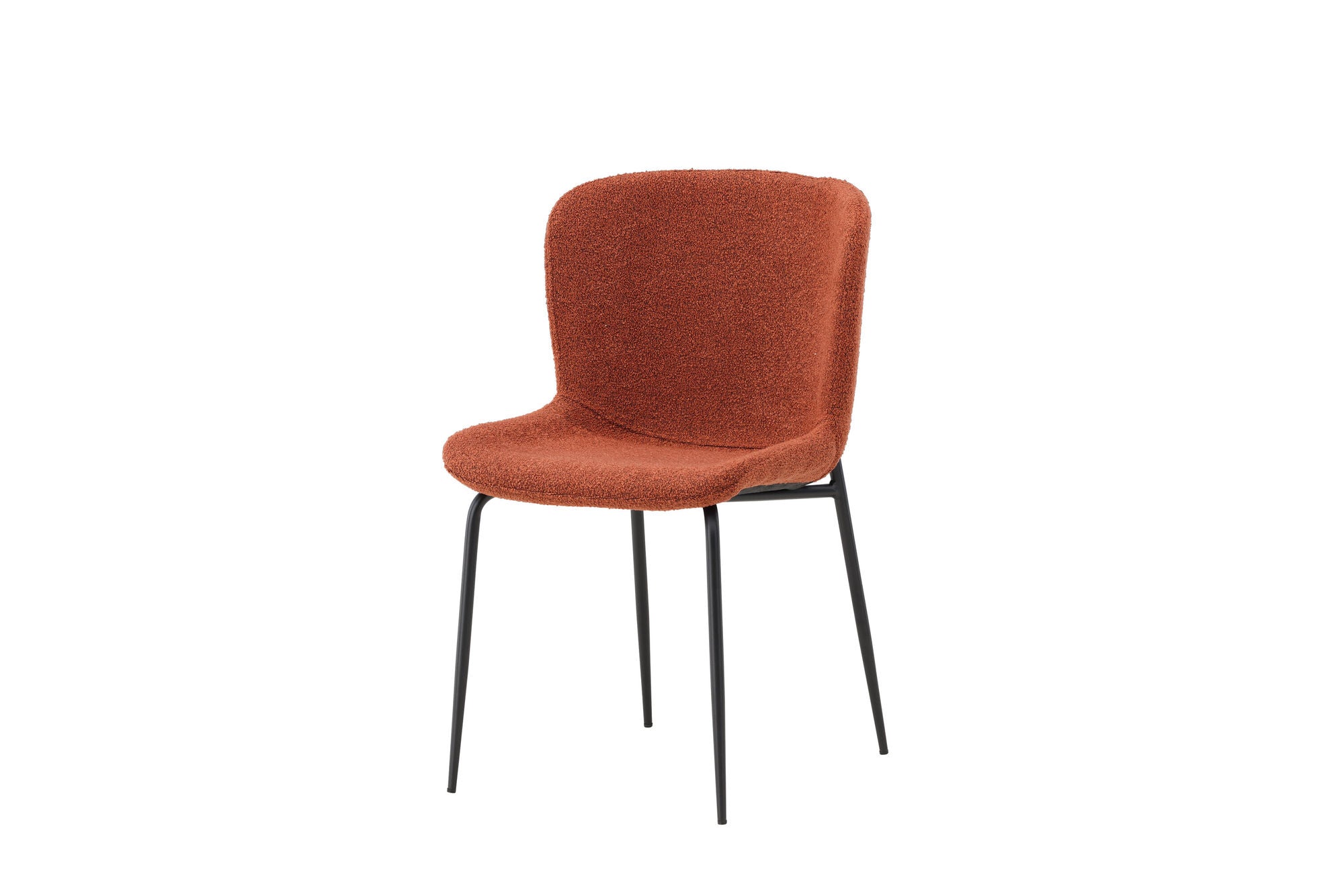 Venture Home Modesto Spisebordsstol 2-pack - Black Legs / Roasty Boucle