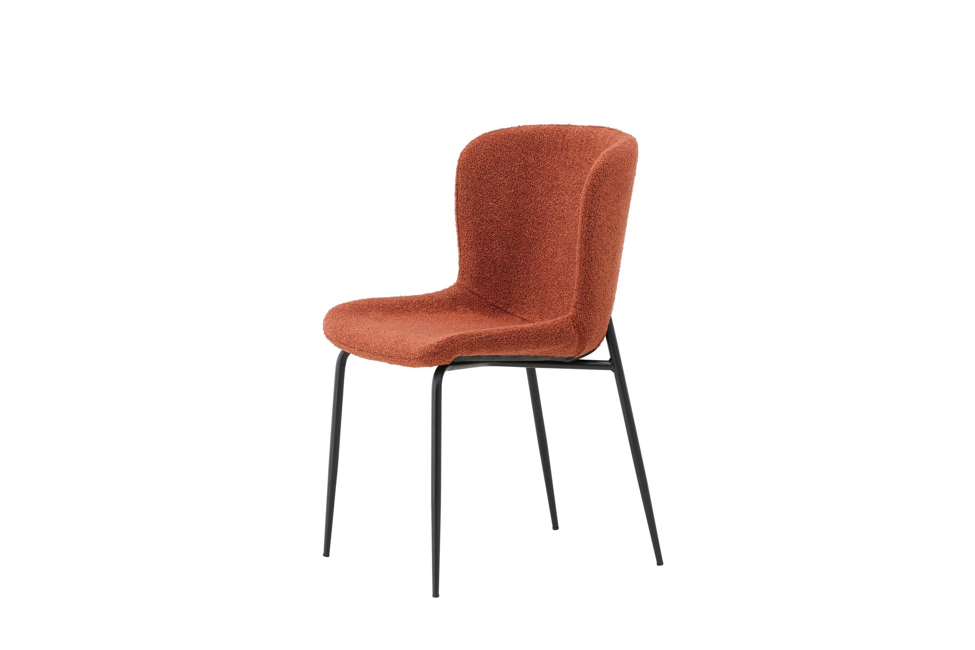 Venture Home Modesto Spisebordsstol 2-pack - Black Legs / Roasty Boucle