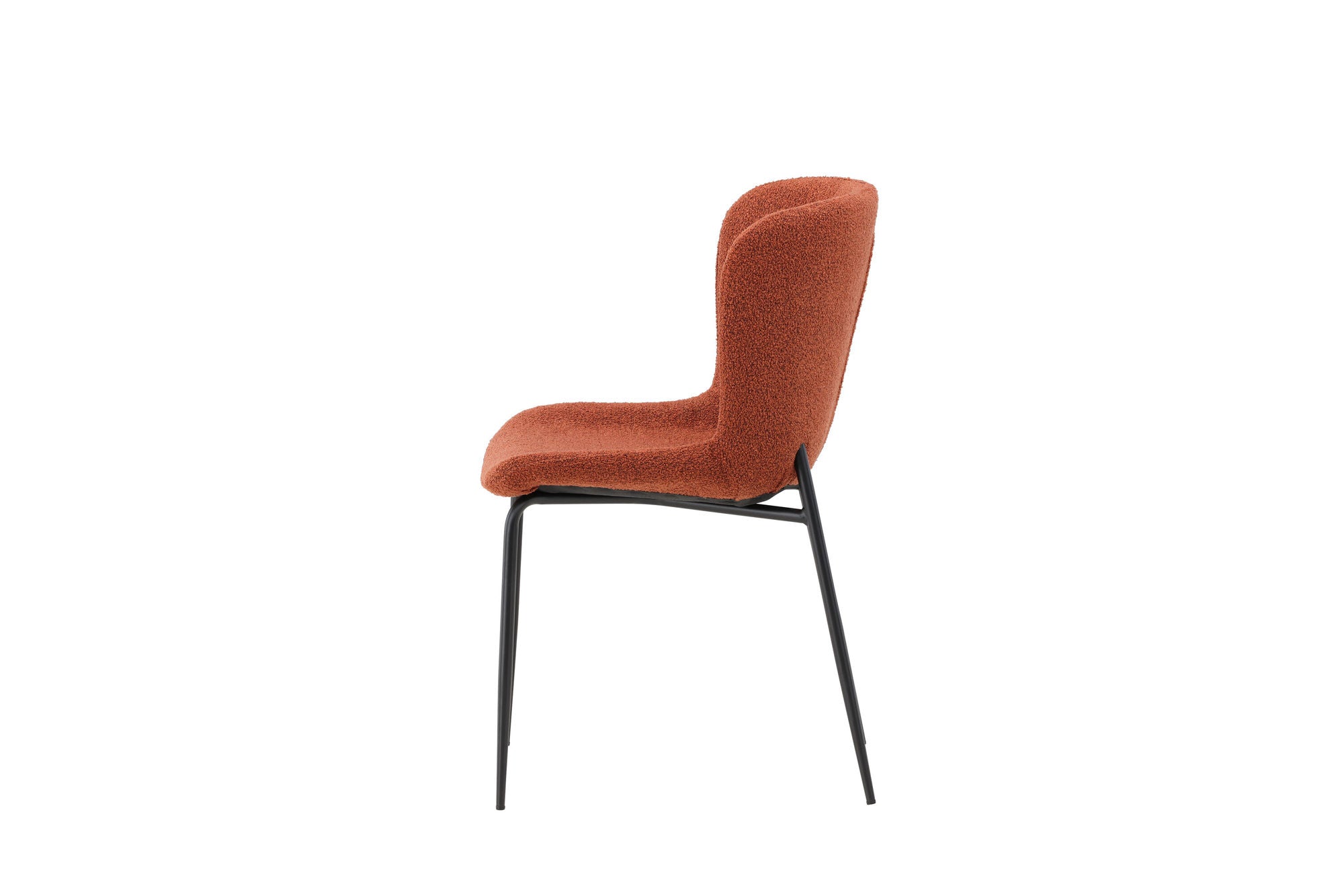 Venture Home Modesto Spisebordsstol 2-pack - Black Legs / Roasty Boucle