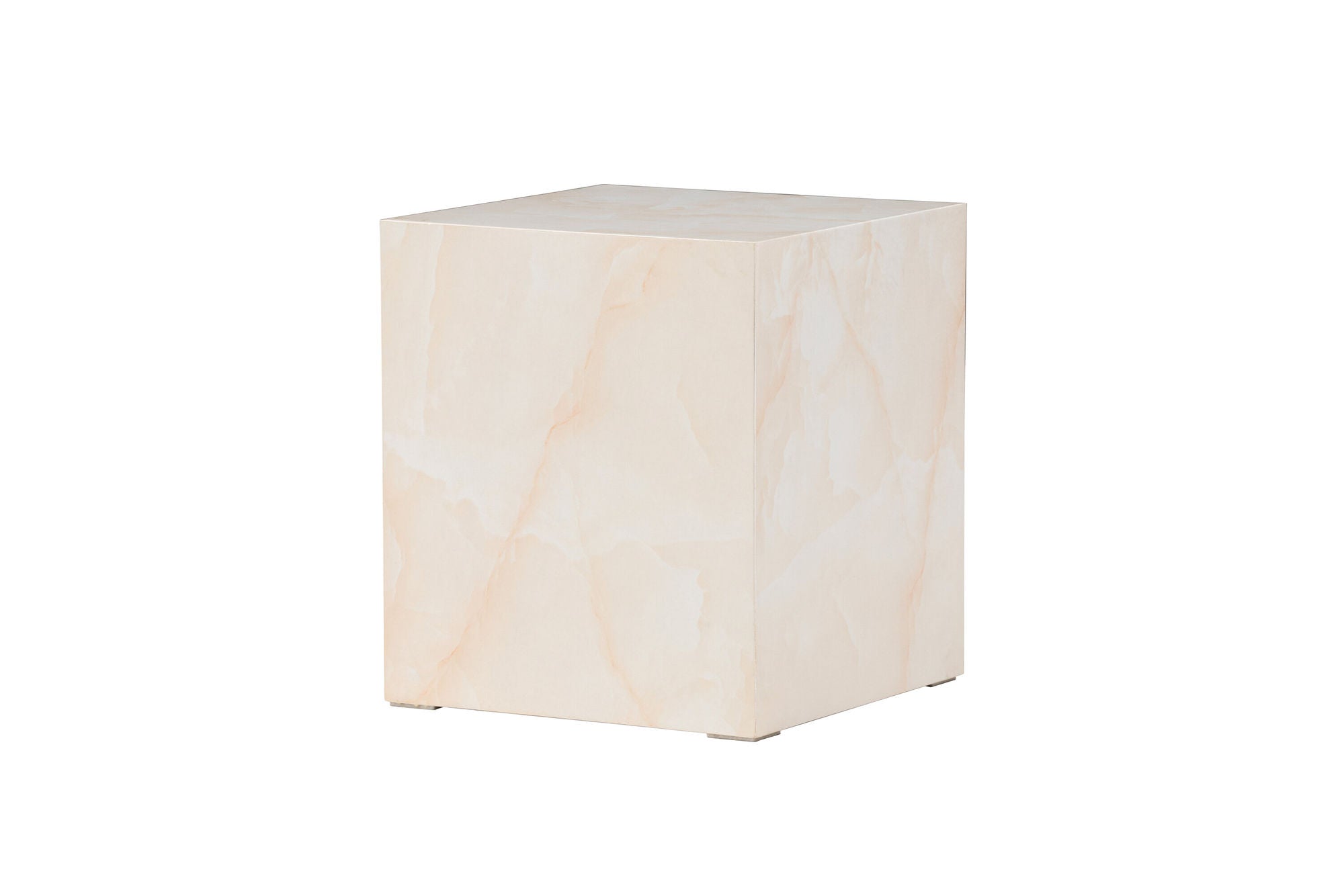 Venture Home York High Sofa bord - Light Yellow / Marble Look MDF