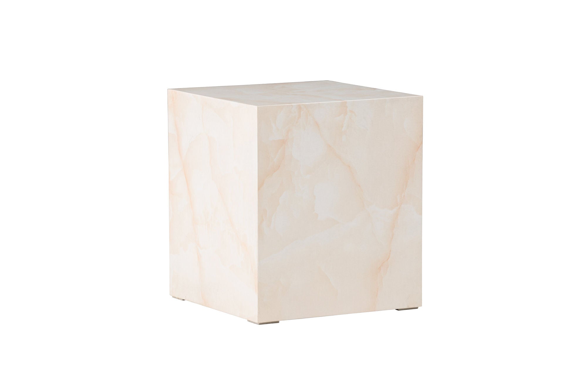 Venture Home York High Sofa bord - Light Yellow / Marble Look MDF