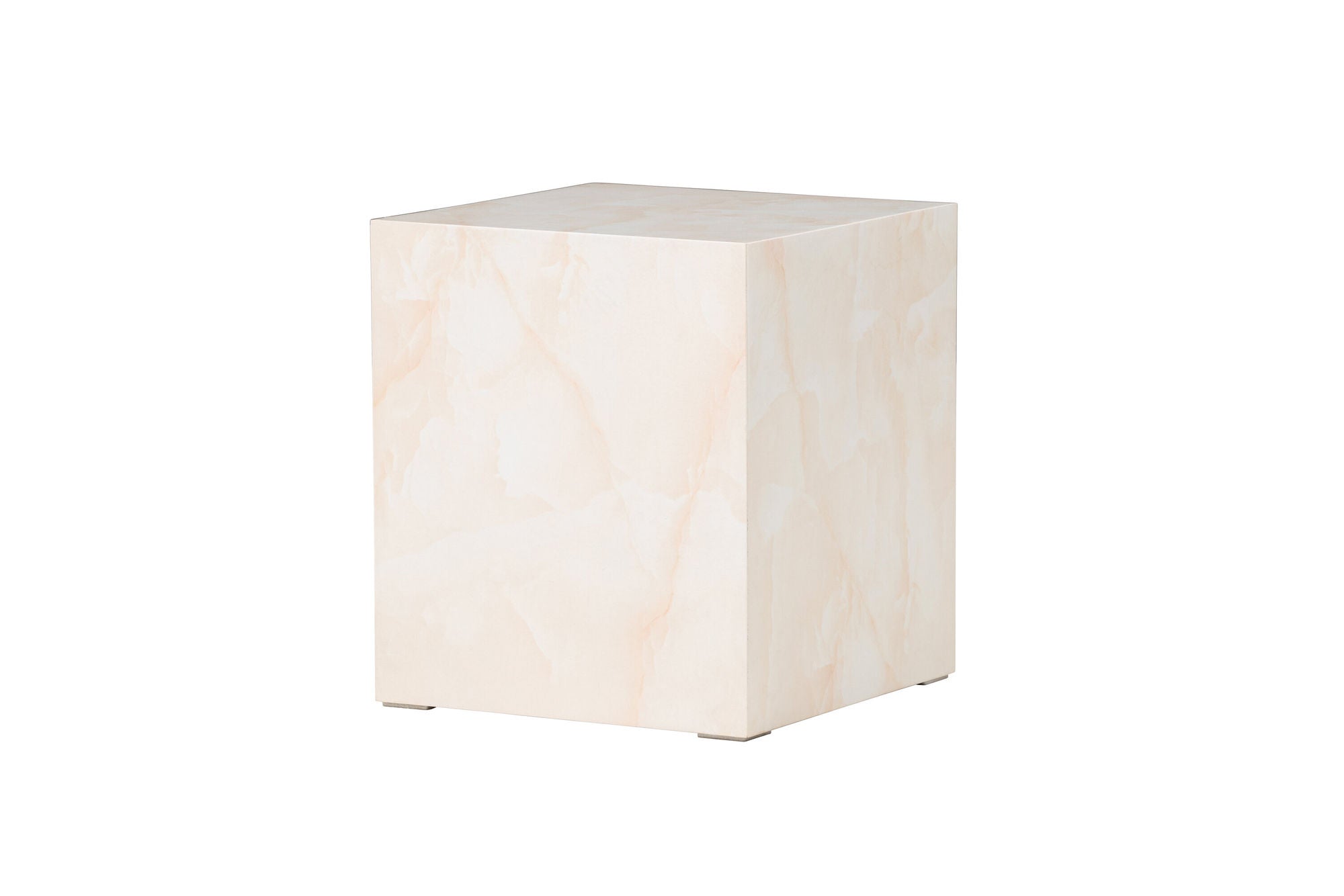 Venture Home York High Sofa bord - Light Yellow / Marble Look MDF