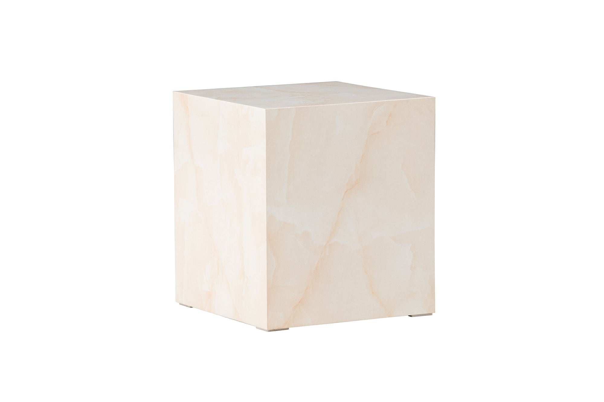 Venture Home York High Sofa bord - Light Yellow / Marble Look MDF