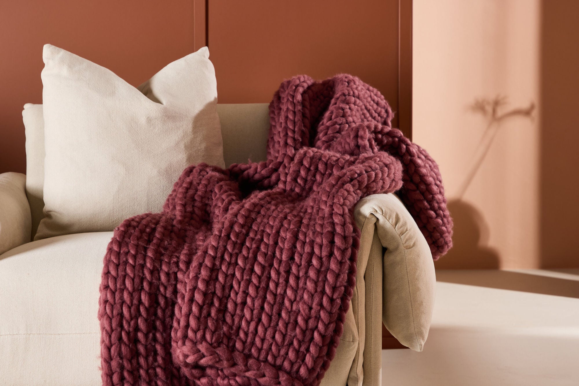 Venture Home Kate Throw 170 x 130 cm -  / Burgundy Polyester